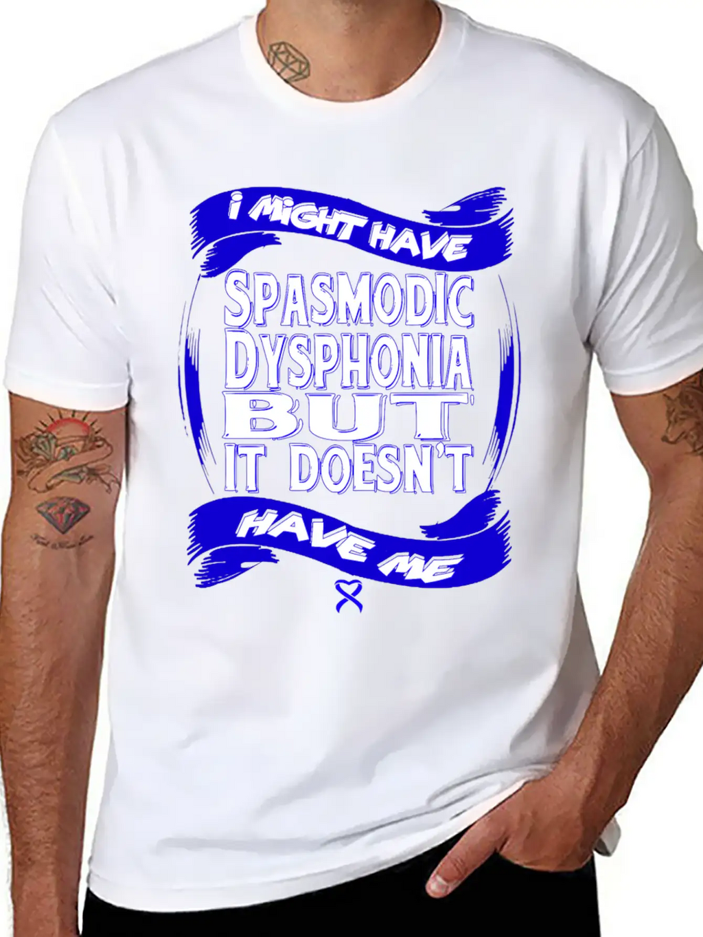 Spasmodic Dysphonia Awareness Modern Fit Casual T-Shirt – Clean And Versatile Design