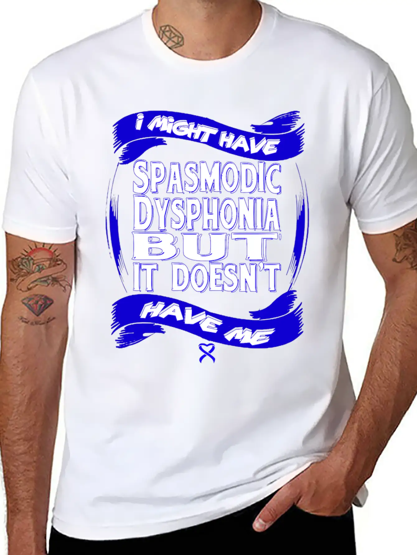 Spasmodic Dysphonia Awareness Modern Fit Casual T-Shirt – Clean And Versatile Design