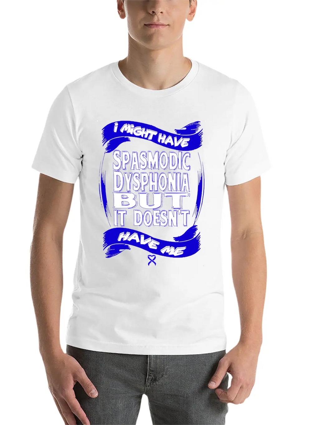 Spasmodic Dysphonia Awareness Modern Fit Casual T-Shirt – Clean And Versatile Design