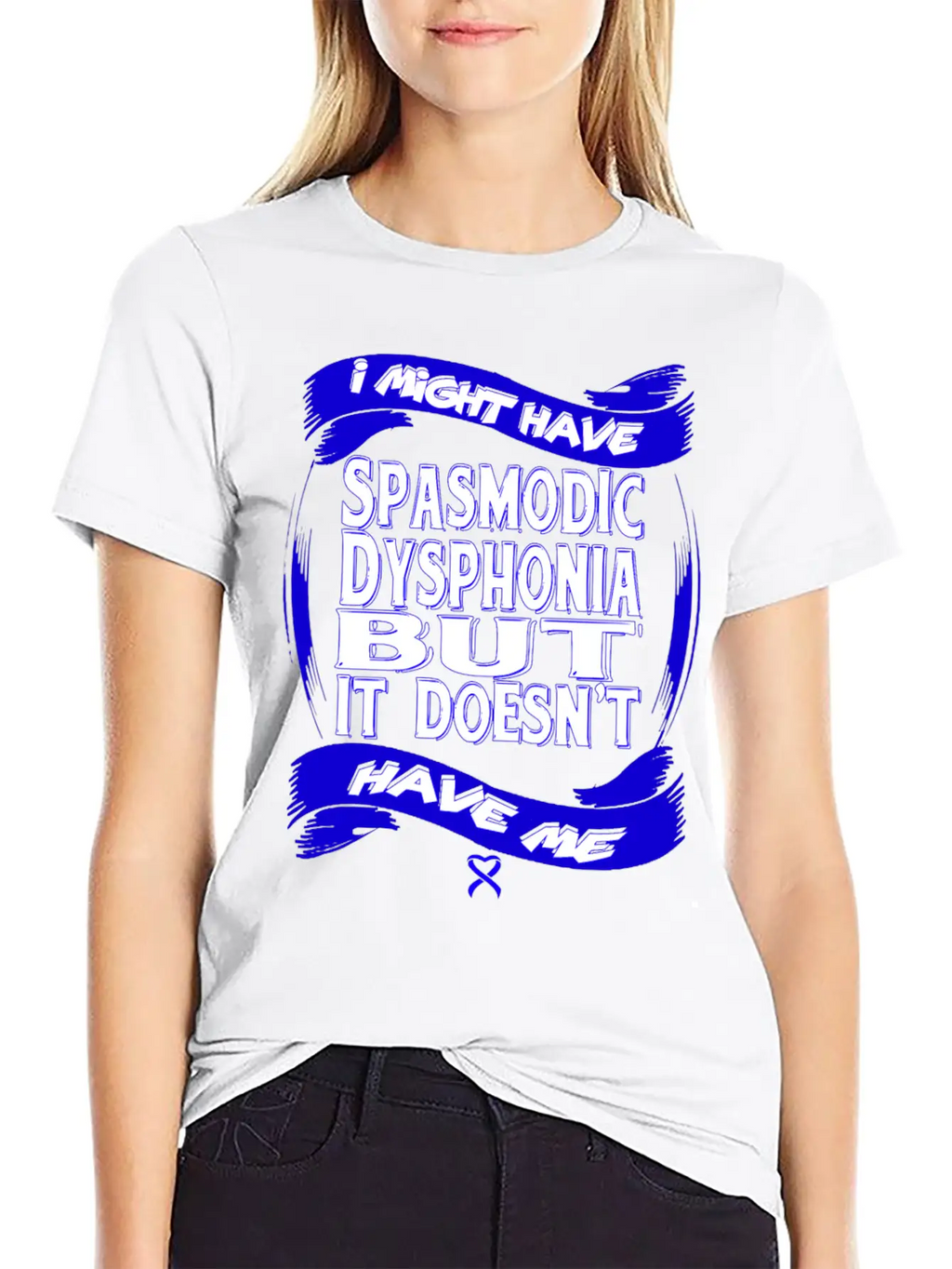 Spasmodic Dysphonia Awareness Modern Fit Casual T-Shirt – Clean And Versatile Design