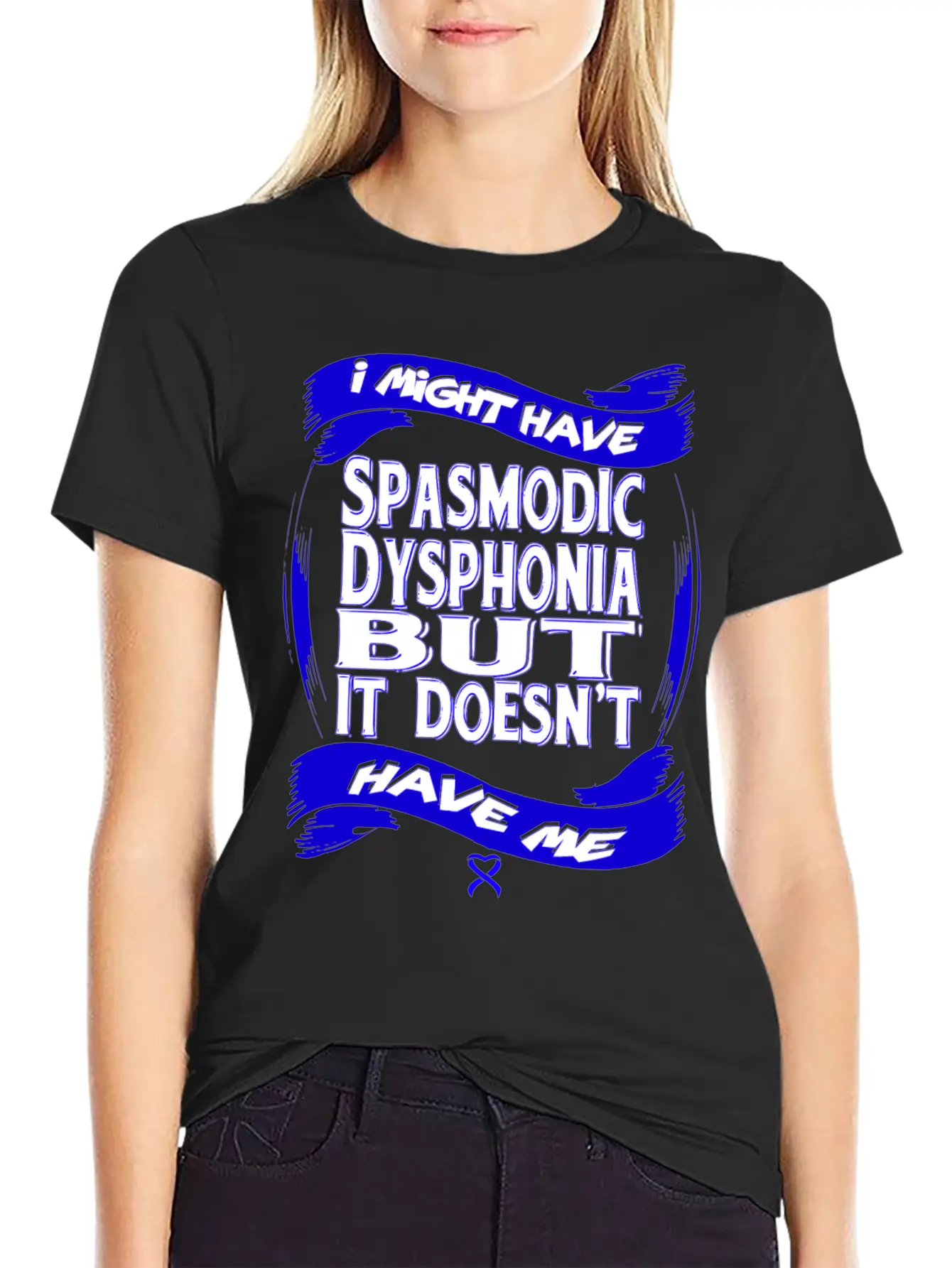 Spasmodic Dysphonia Awareness Modern Fit Casual T-Shirt – Clean And Versatile Design