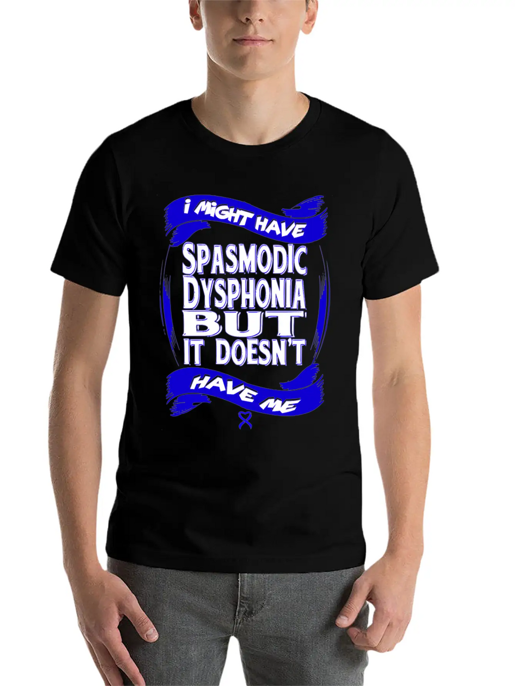 Spasmodic Dysphonia Awareness Modern Fit Casual T-Shirt – Clean And Versatile Design