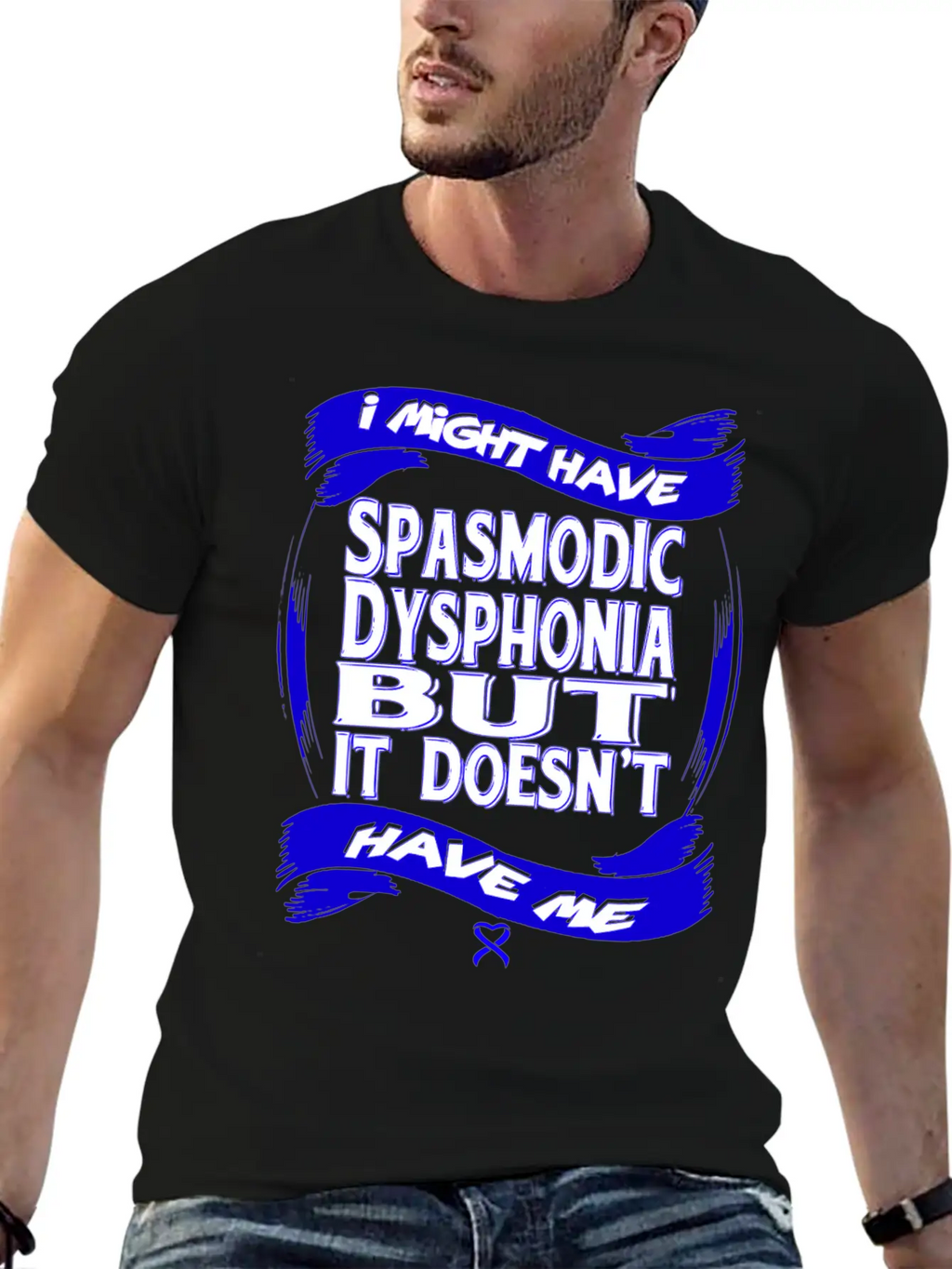 Spasmodic Dysphonia Awareness Modern Fit Casual T-Shirt – Clean And Versatile Design