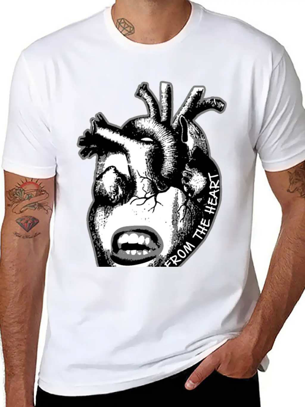"Speak From The Heart" Breathable Soft Cotton T-Shirt – Timeless Casual Look