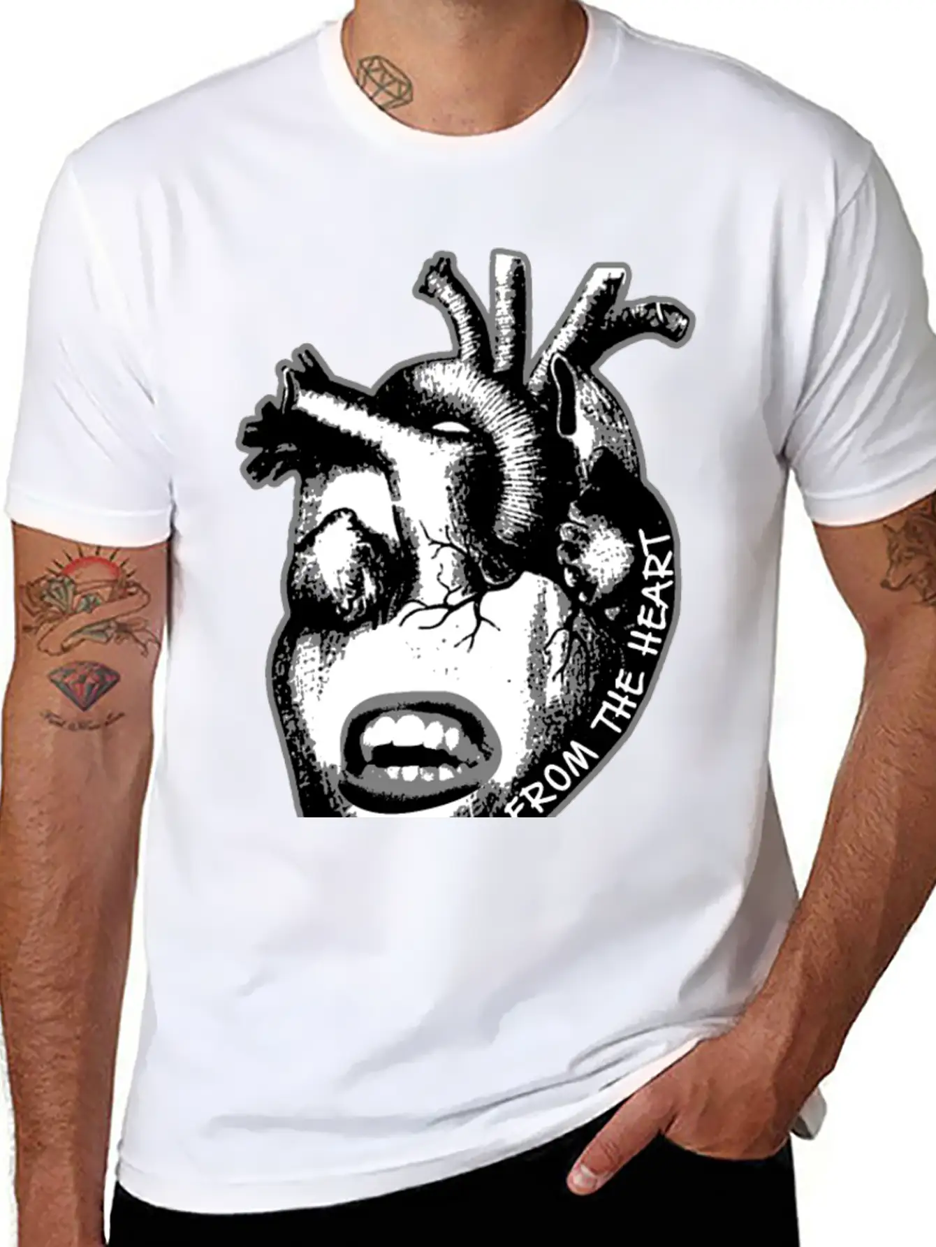 "Speak From The Heart" Breathable Soft Cotton T-Shirt – Timeless Casual Look