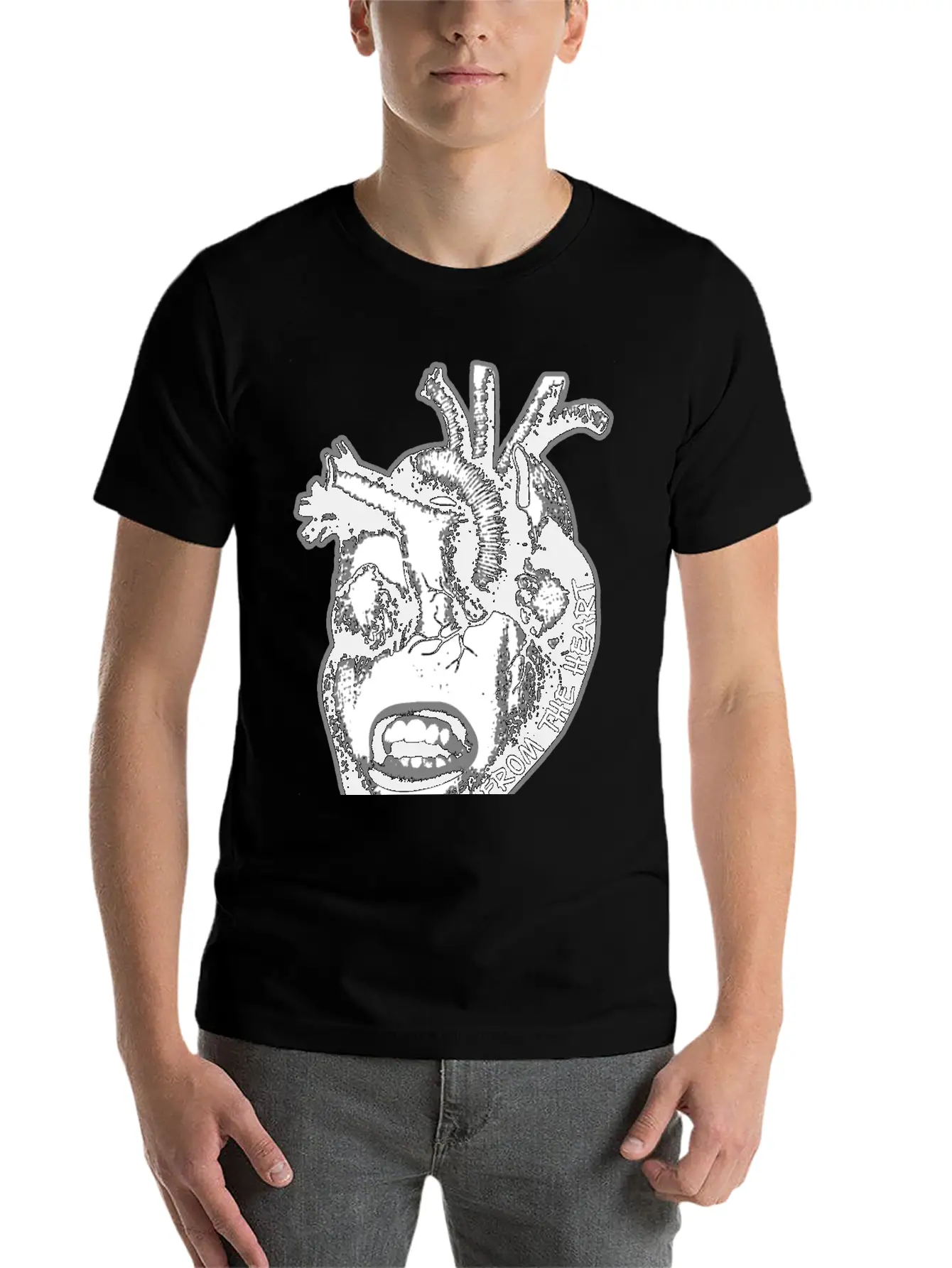 "Speak From The Heart" Breathable Soft Cotton T-Shirt – Timeless Casual Look