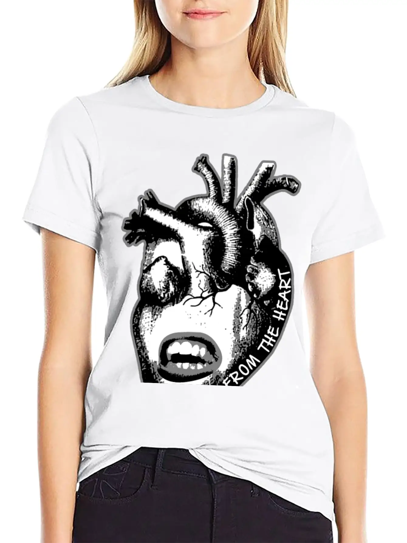 "Speak From The Heart" Breathable Soft Cotton T-Shirt – Timeless Casual Look