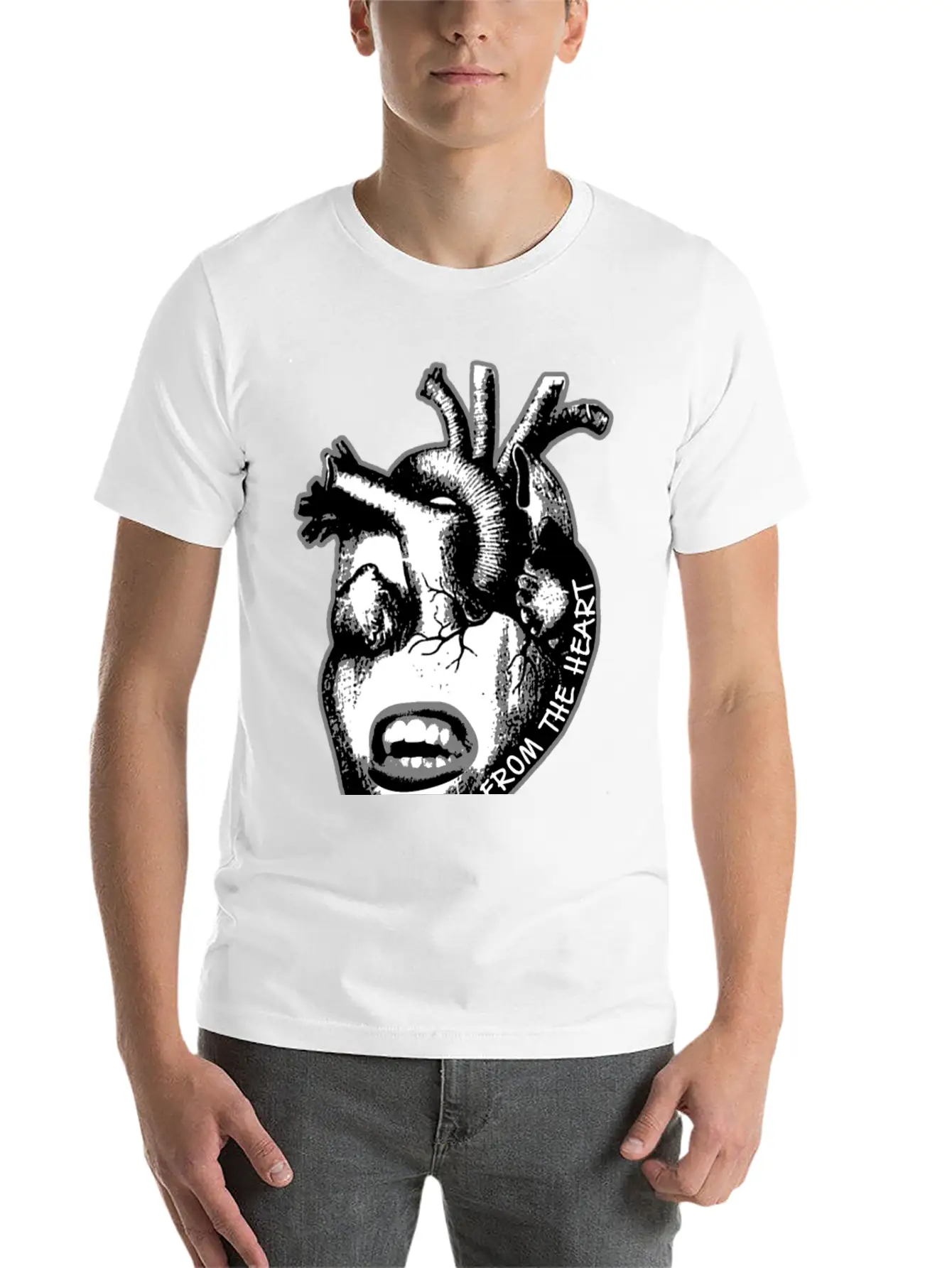 "Speak From The Heart" Breathable Soft Cotton T-Shirt – Timeless Casual Look
