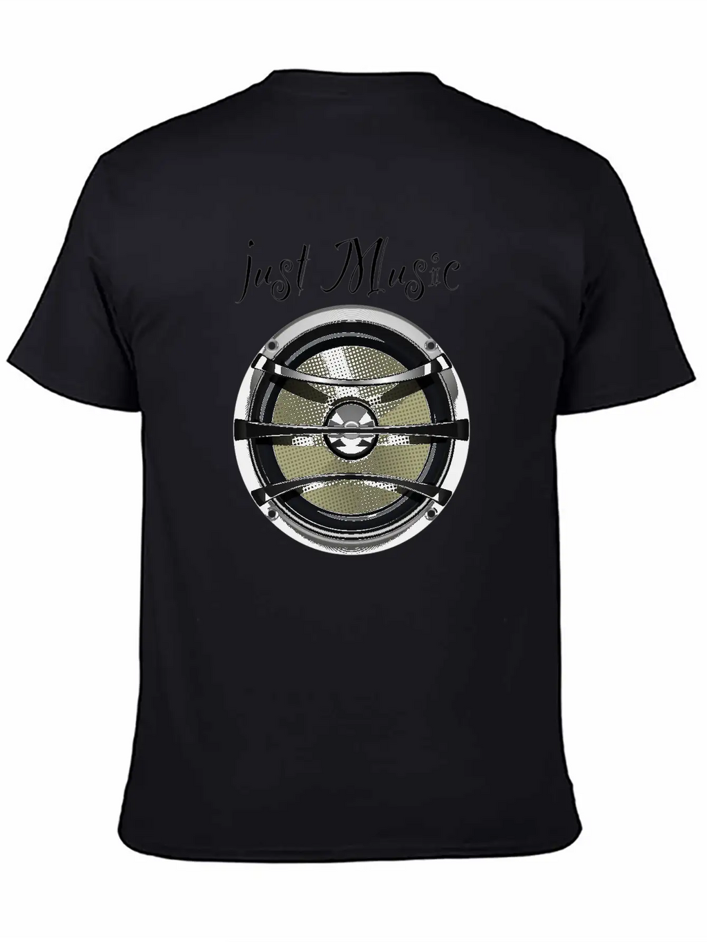 Speaker Just Music Essential Cotton Tee For Daily Outfits – Unisex Style