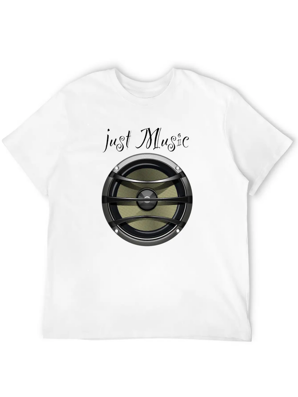 Speaker Just Music Essential Cotton Tee For Daily Outfits – Unisex Style