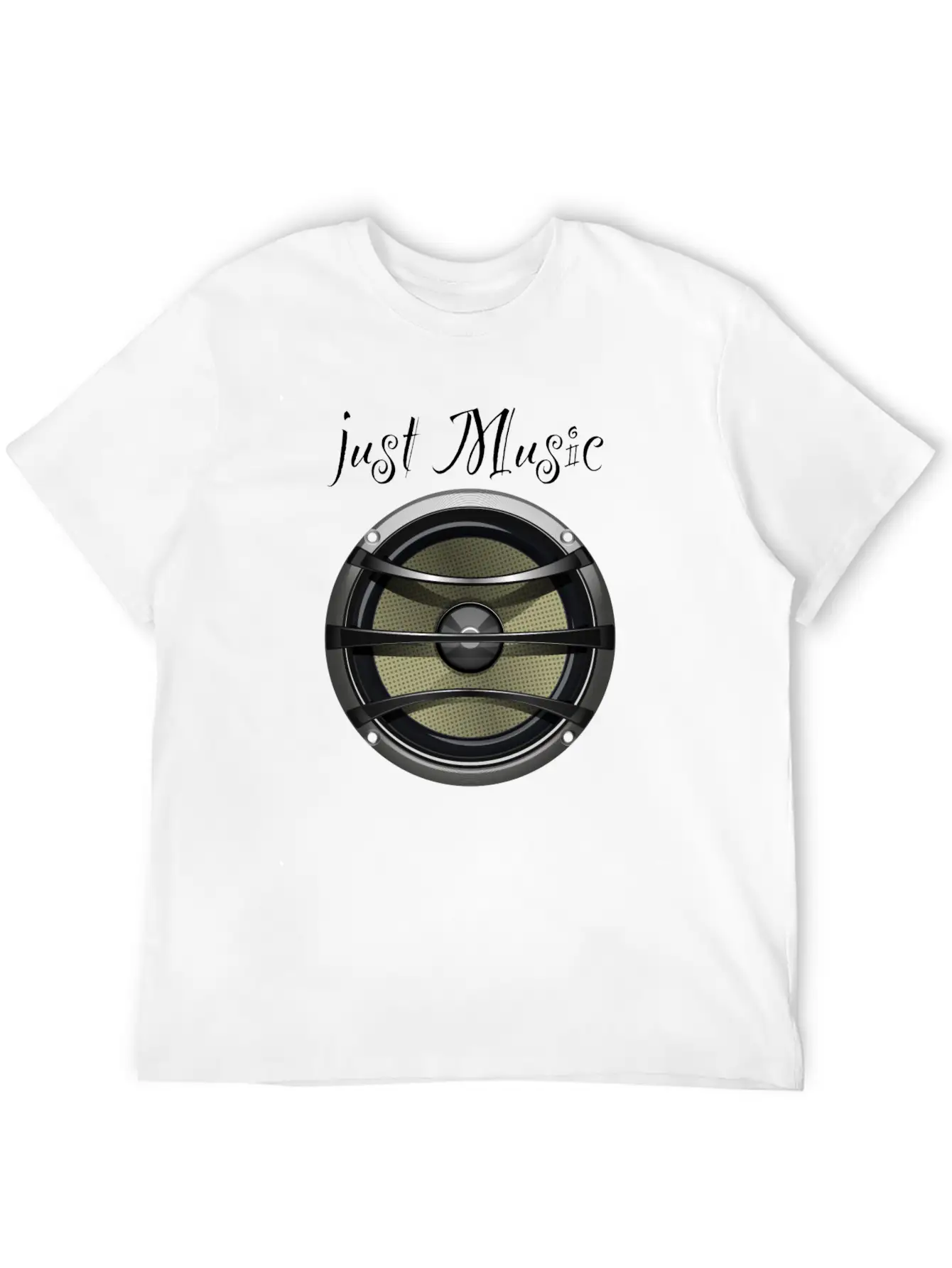 Speaker Just Music Essential Cotton Tee For Daily Outfits – Unisex Style