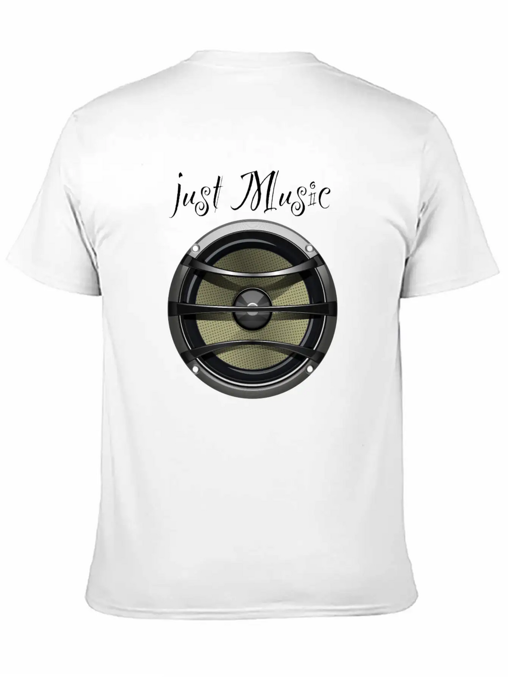 Speaker Just Music Essential Cotton Tee For Daily Outfits – Unisex Style