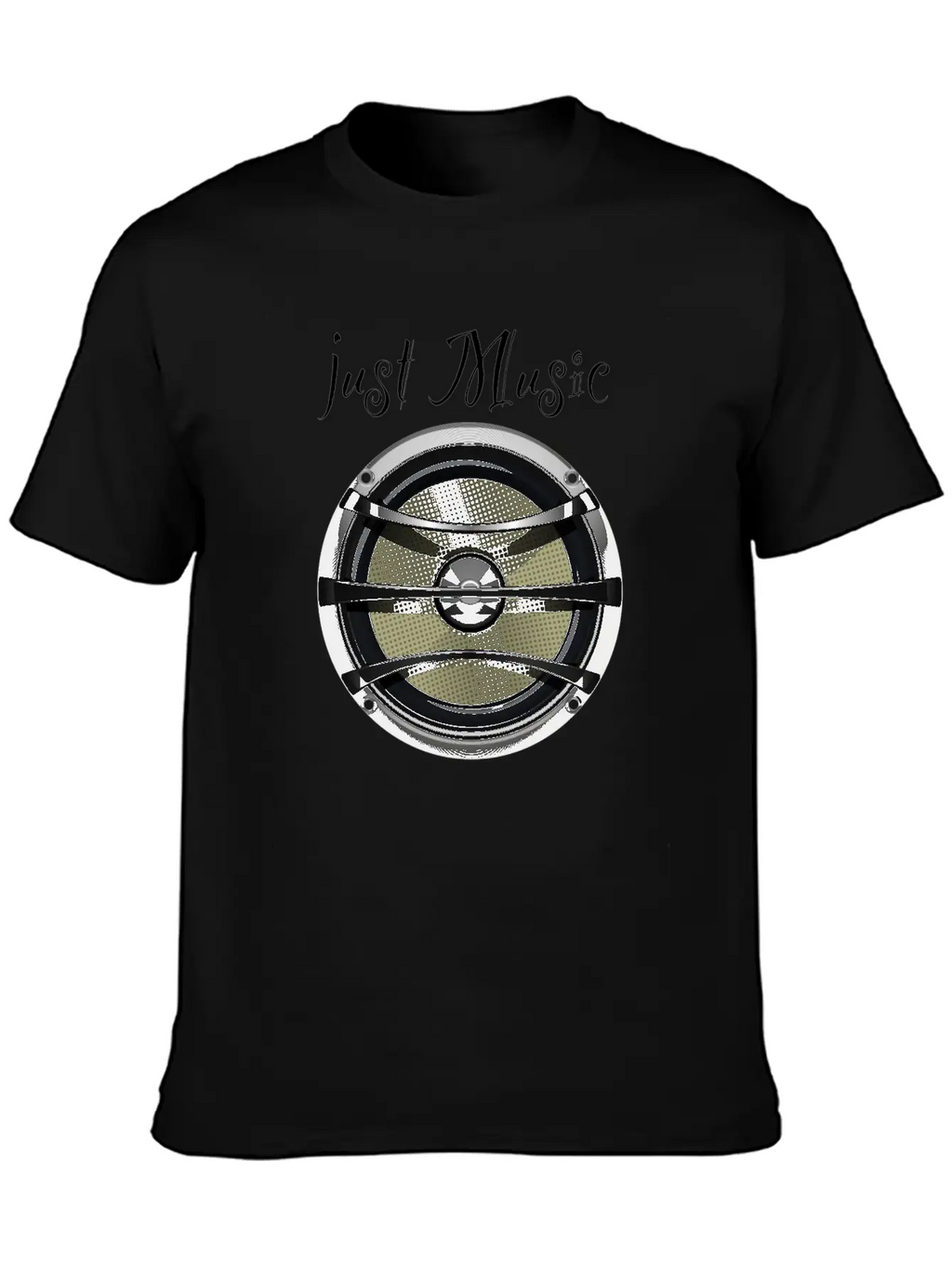 Speaker Just Music Essential Cotton Tee For Daily Outfits – Unisex Style