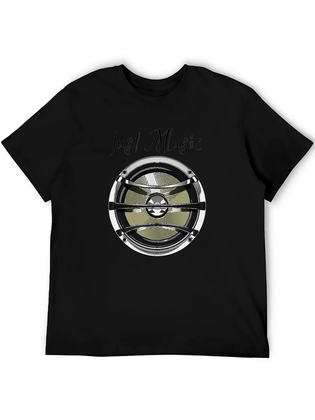 Speaker Just Music Essential Cotton Tee For Daily Outfits – Unisex Style
