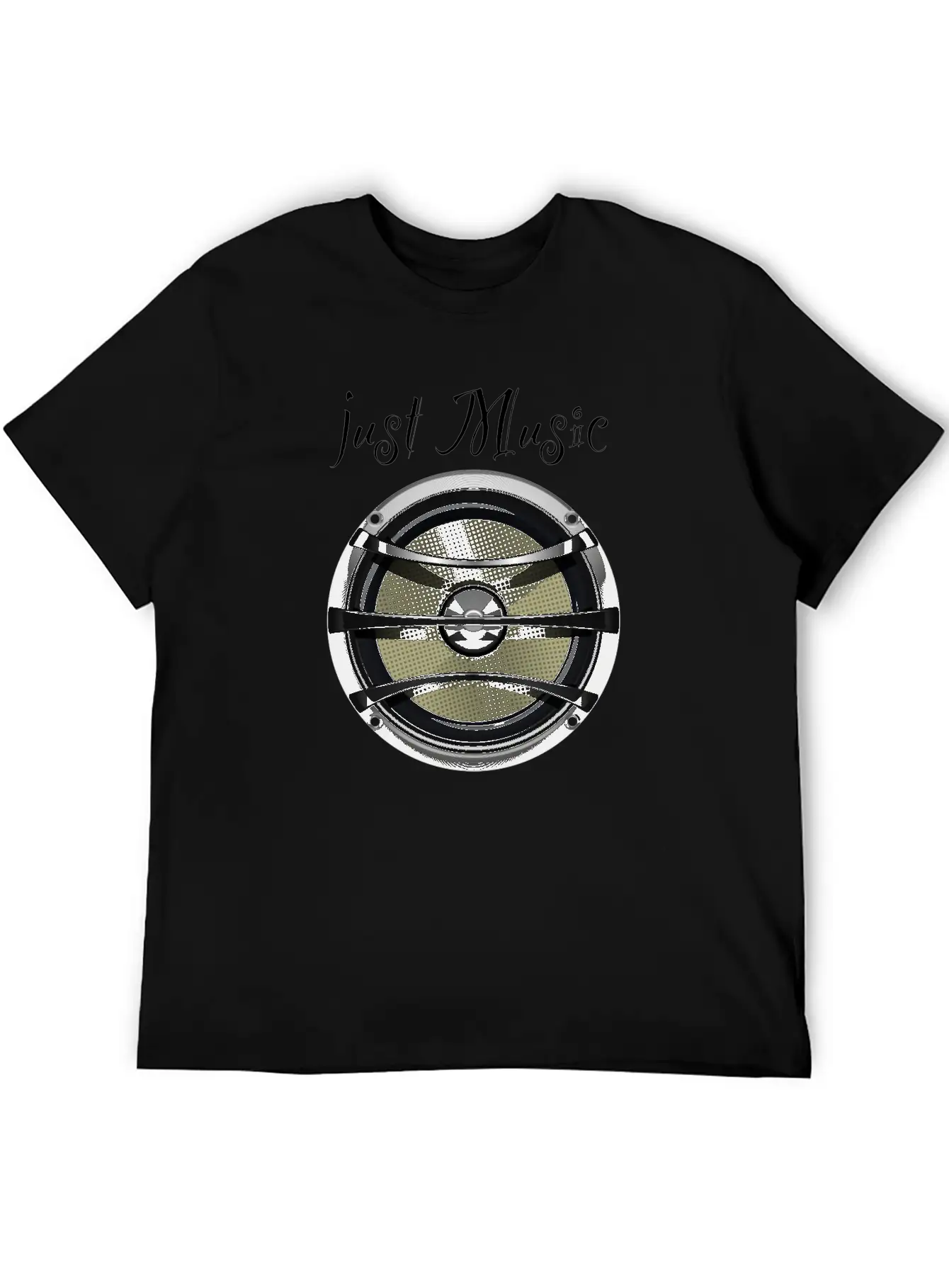 Speaker Just Music Essential Cotton Tee For Daily Outfits – Unisex Style