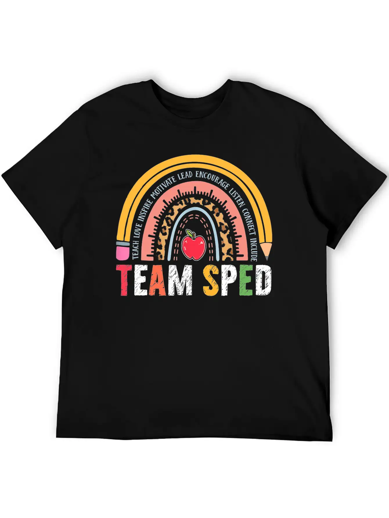 Special Education Teacher SPED Leopard Boho Essential Cotton Tee For Daily Outfits – Unisex Style