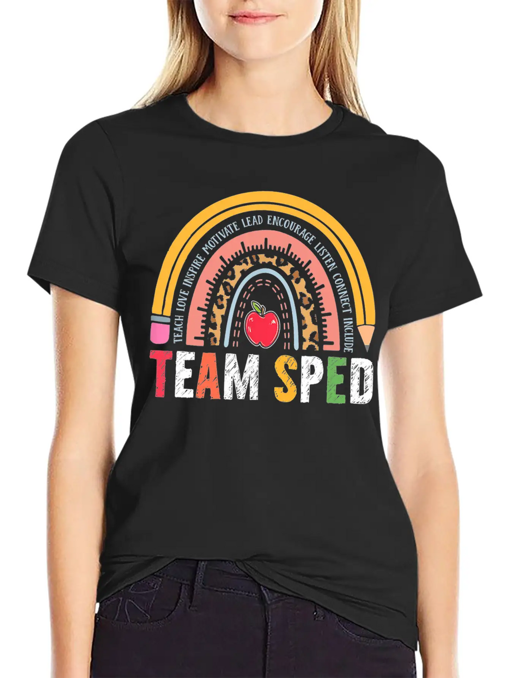 Special Education Teacher SPED Leopard Boho Essential Cotton Tee For Daily Outfits – Unisex Style