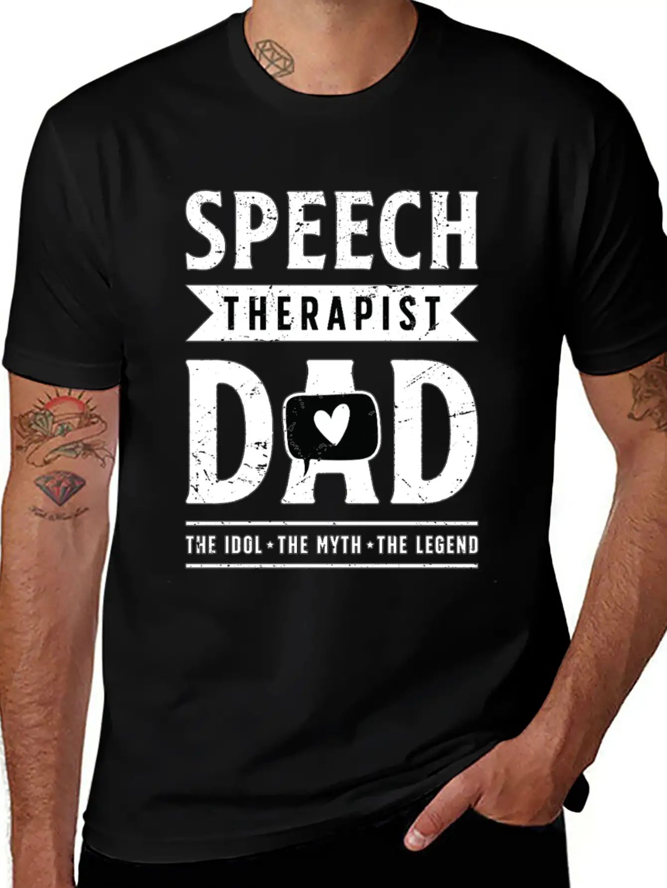 Speech Therapist Dad The Idol The Physiotherapist Breathable Graphic T-Shirt – Perfect For Casual Days