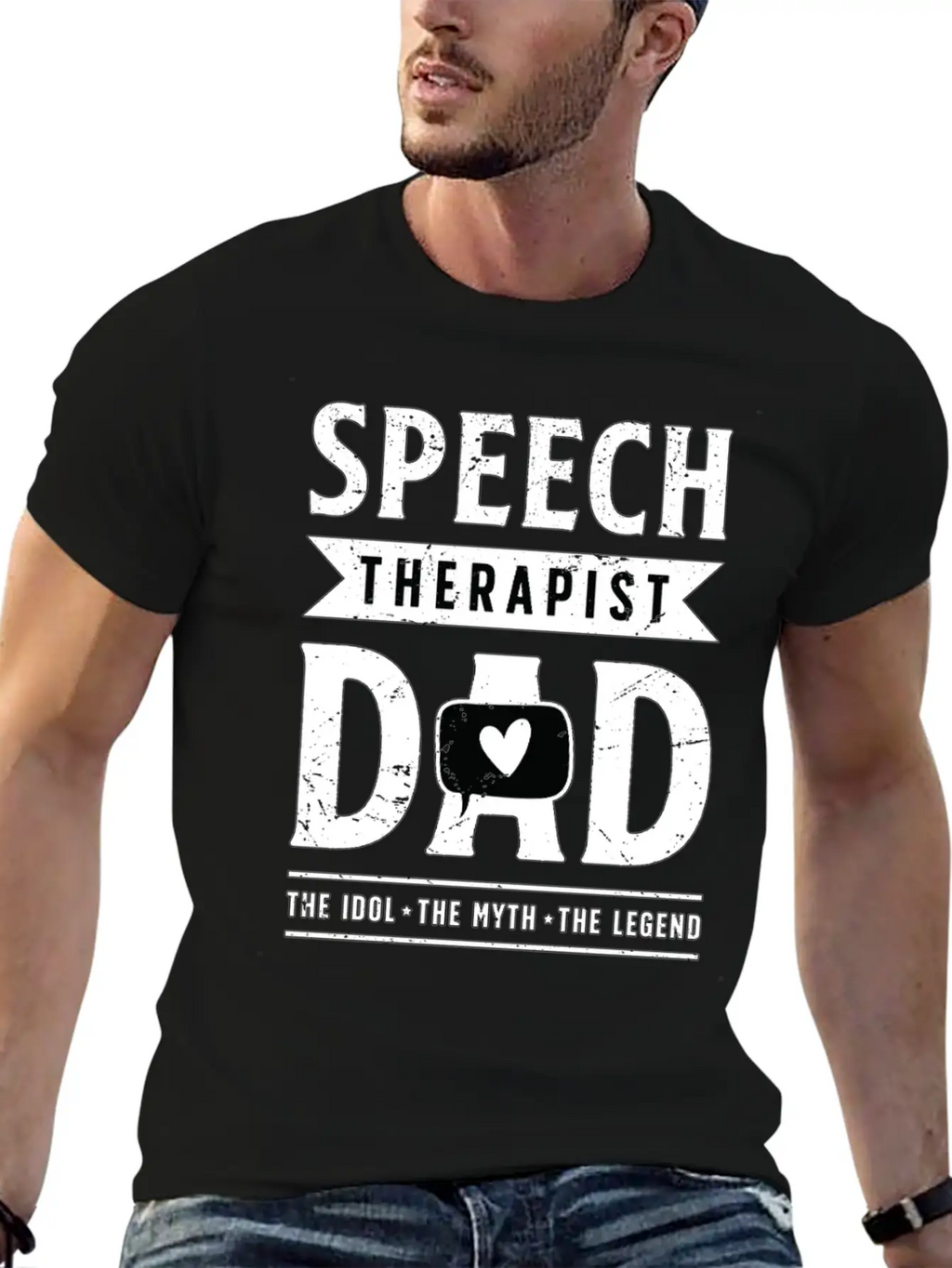 Speech Therapist Dad The Idol The Physiotherapist Breathable Graphic T-Shirt – Perfect For Casual Days