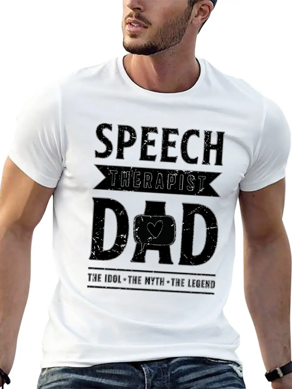 Speech Therapist Dad The Idol The Physiotherapist Breathable Graphic T-Shirt – Perfect For Casual Days