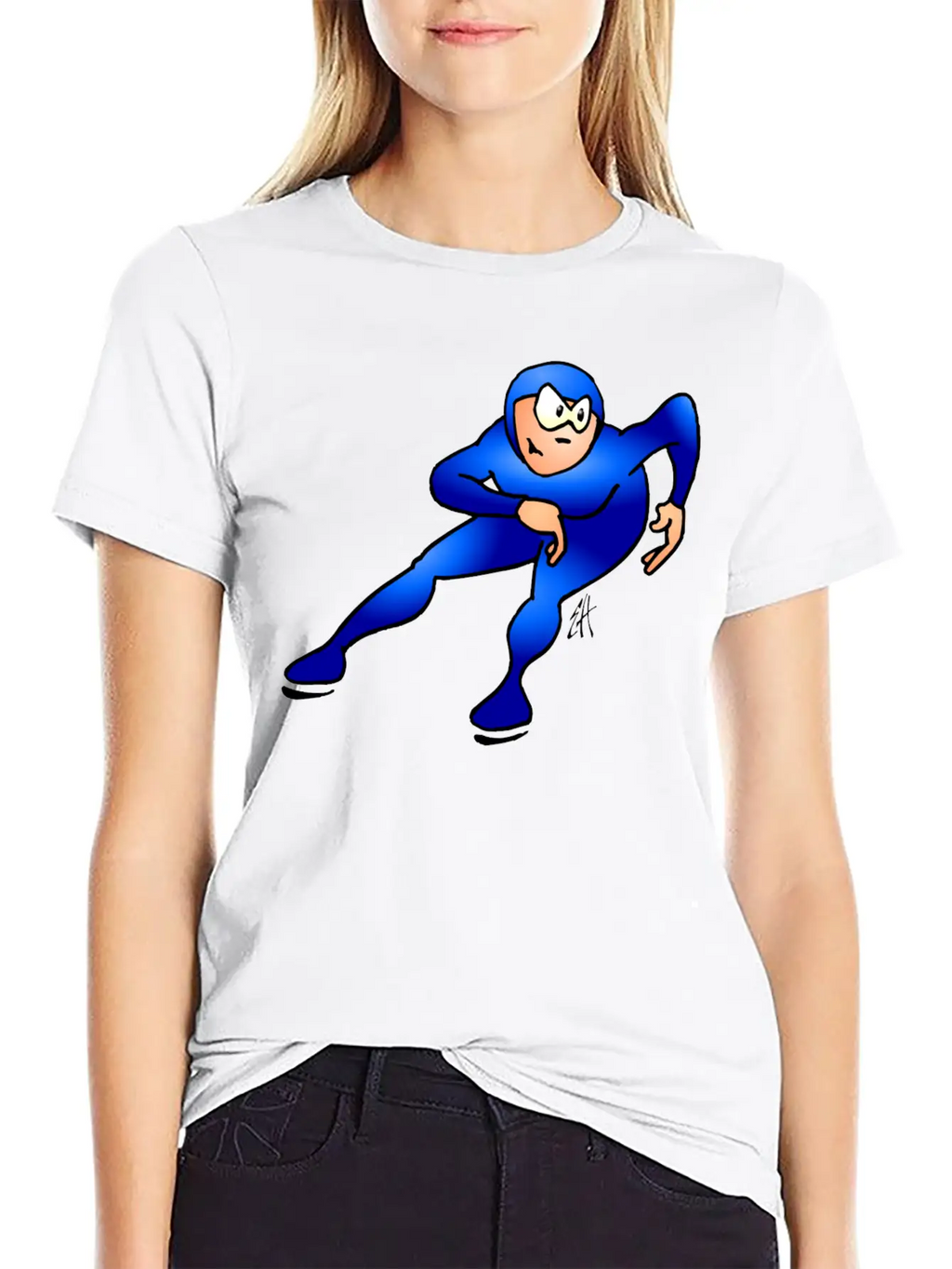 Speed Skater Breathable Graphic T-Shirt – Perfect For Casual Days