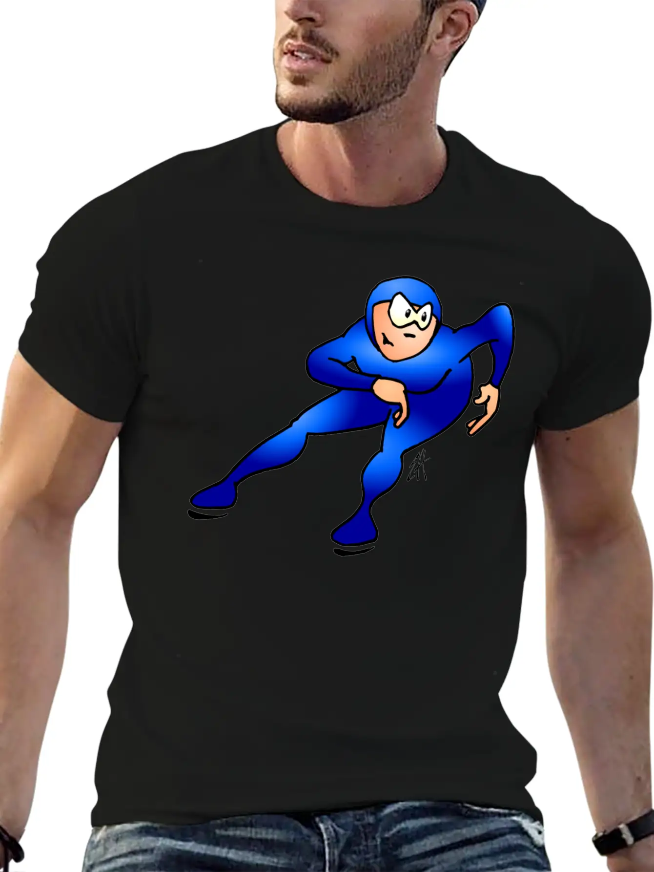 Speed Skater Breathable Graphic T-Shirt – Perfect For Casual Days