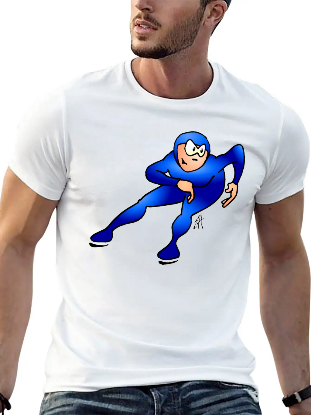 Speed Skater Breathable Graphic T-Shirt – Perfect For Casual Days