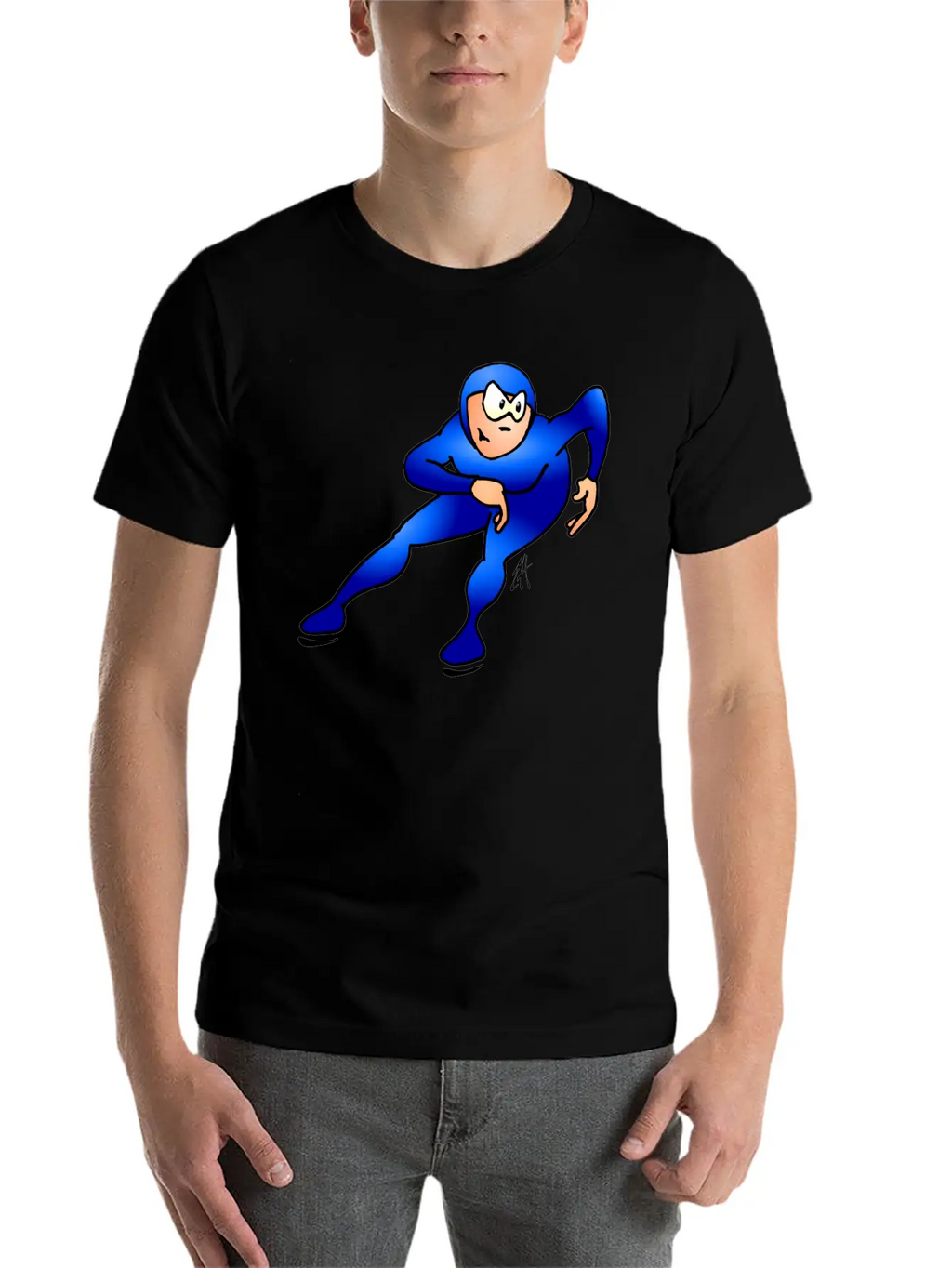 Speed Skater Breathable Graphic T-Shirt – Perfect For Casual Days