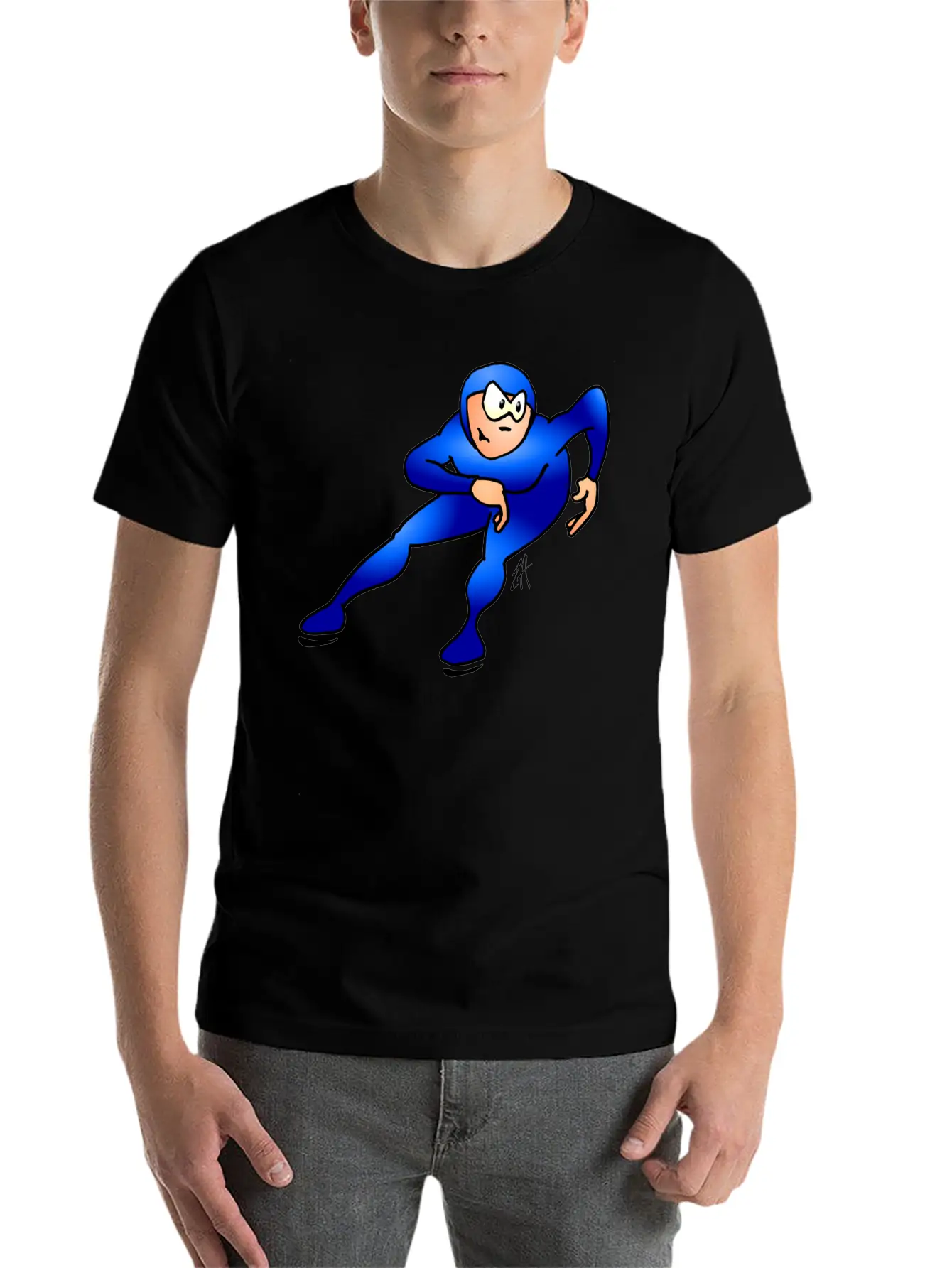 Speed Skater Breathable Graphic T-Shirt – Perfect For Casual Days