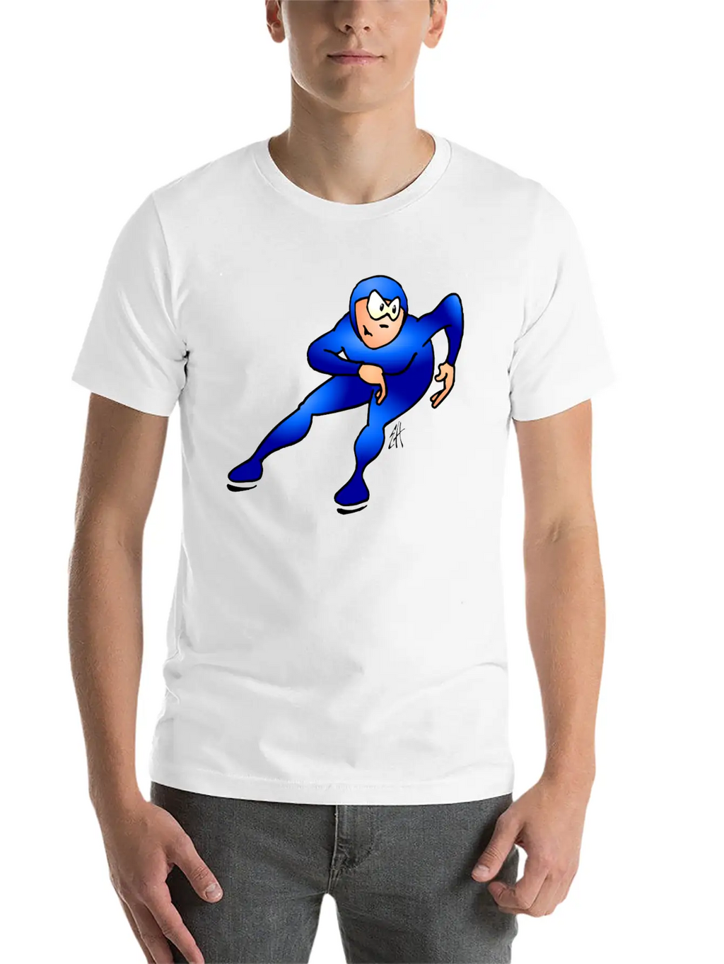 Speed Skater Breathable Graphic T-Shirt – Perfect For Casual Days