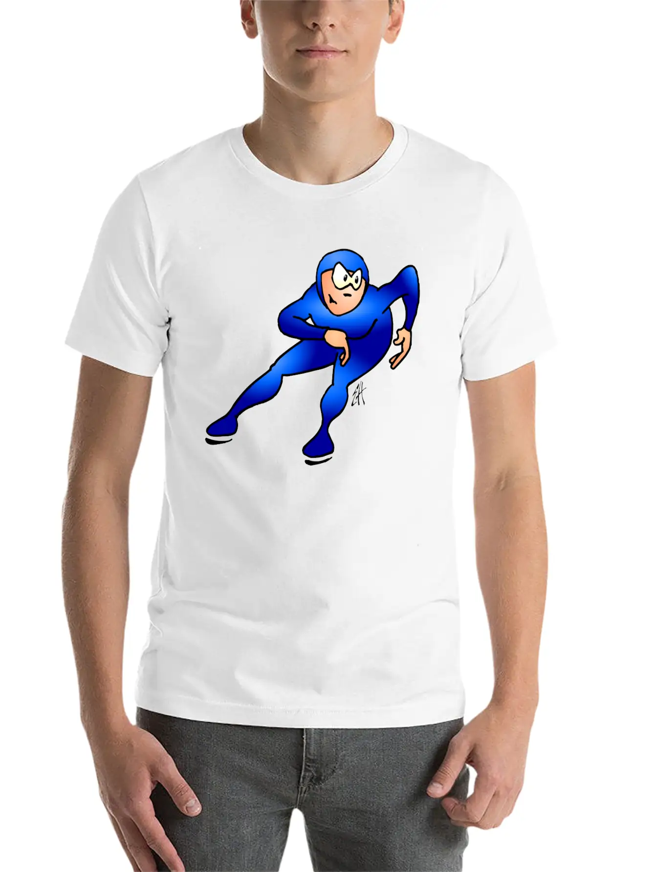 Speed Skater Breathable Graphic T-Shirt – Perfect For Casual Days