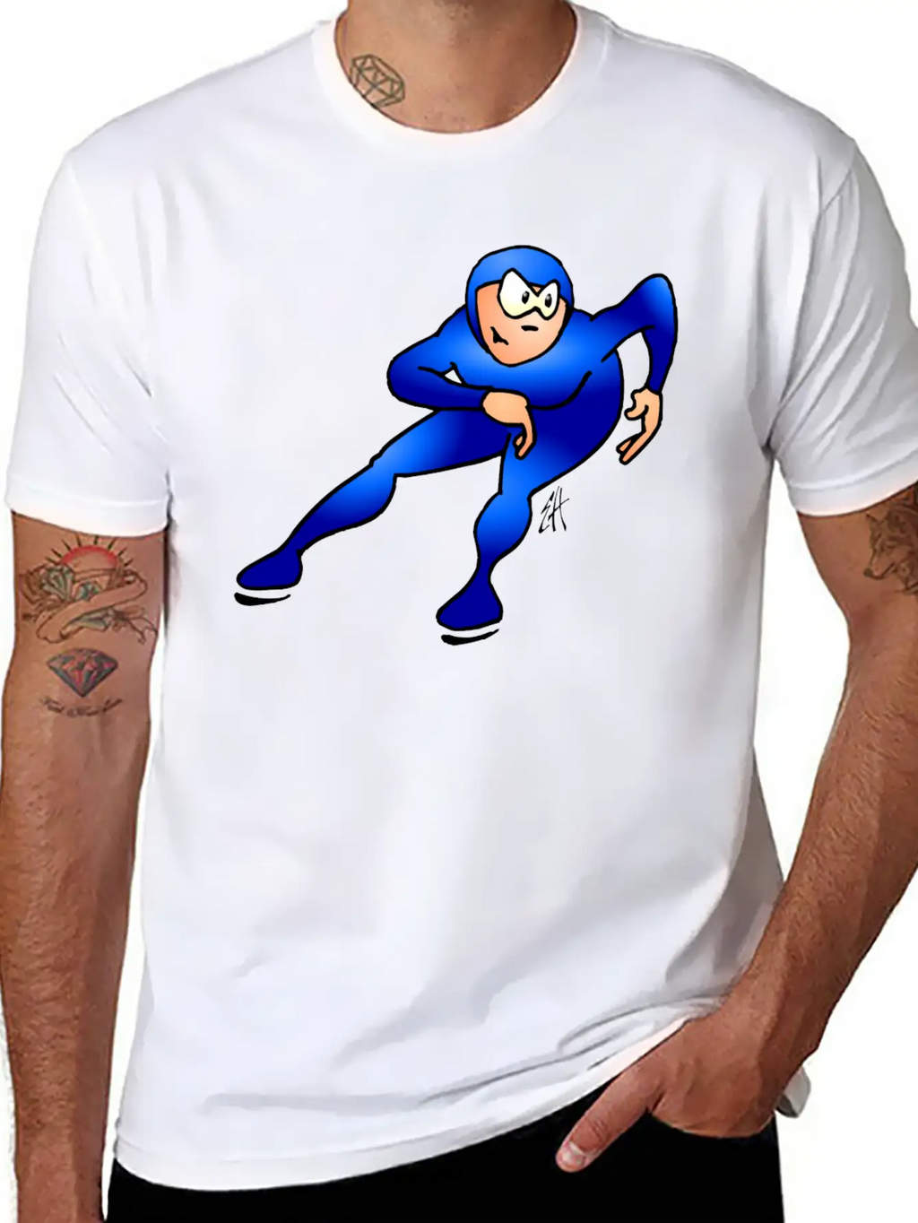 Speed Skater Classic Cotton Tee – Unisex Comfort For Any Season