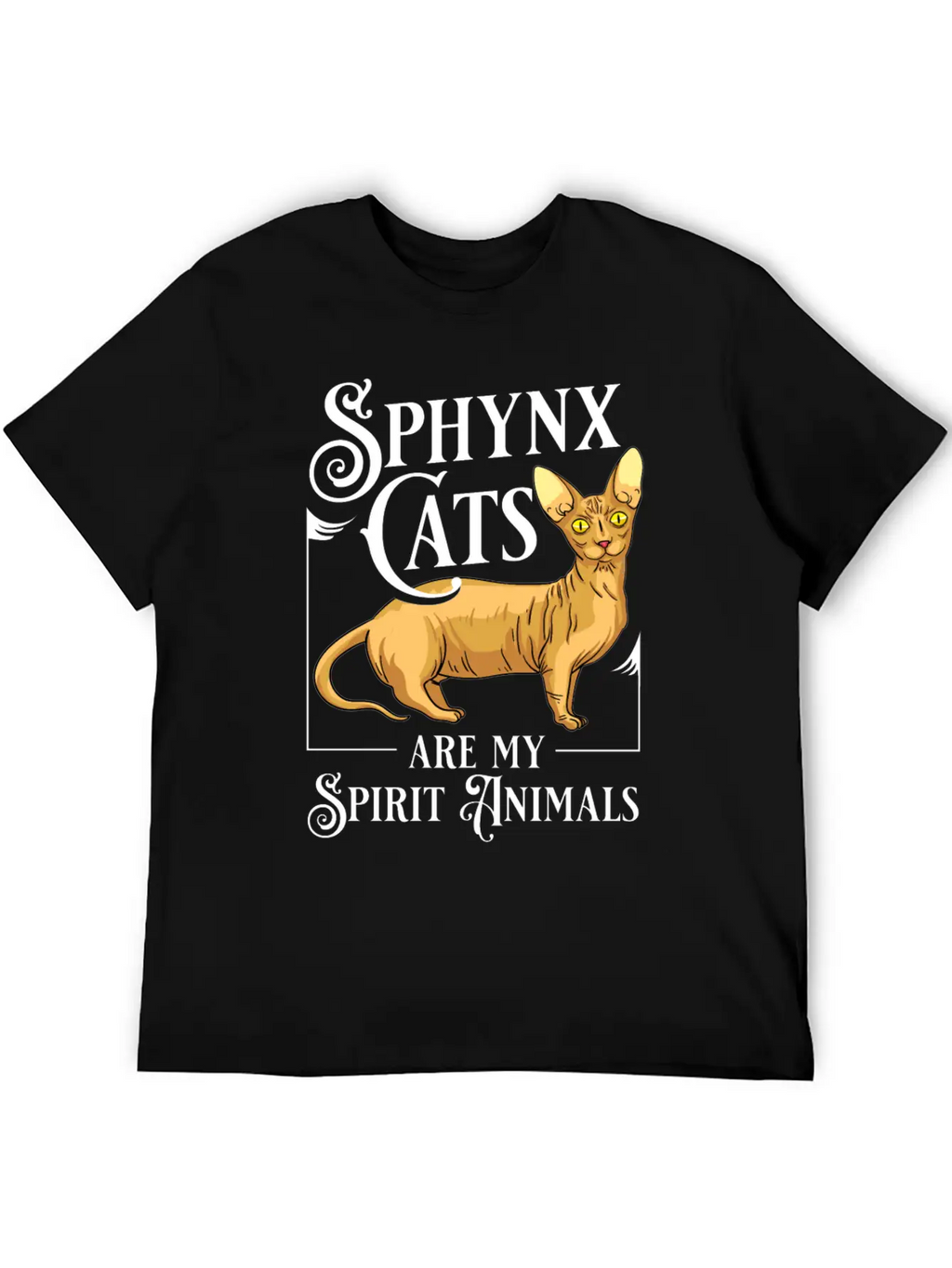 Sphynx Cat Hairless Kitten Egypt Funny Breathable Soft Cotton T-Shirt – Timeless Casual Look
