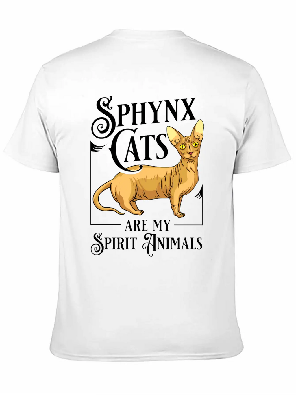 Sphynx Cat Hairless Kitten Egypt Funny Breathable Soft Cotton T-Shirt – Timeless Casual Look