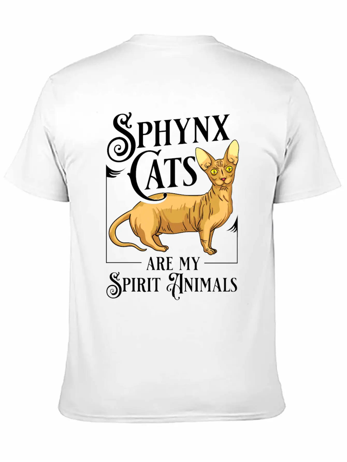 Sphynx Cat Hairless Kitten Egypt Funny Breathable Soft Cotton T-Shirt – Timeless Casual Look