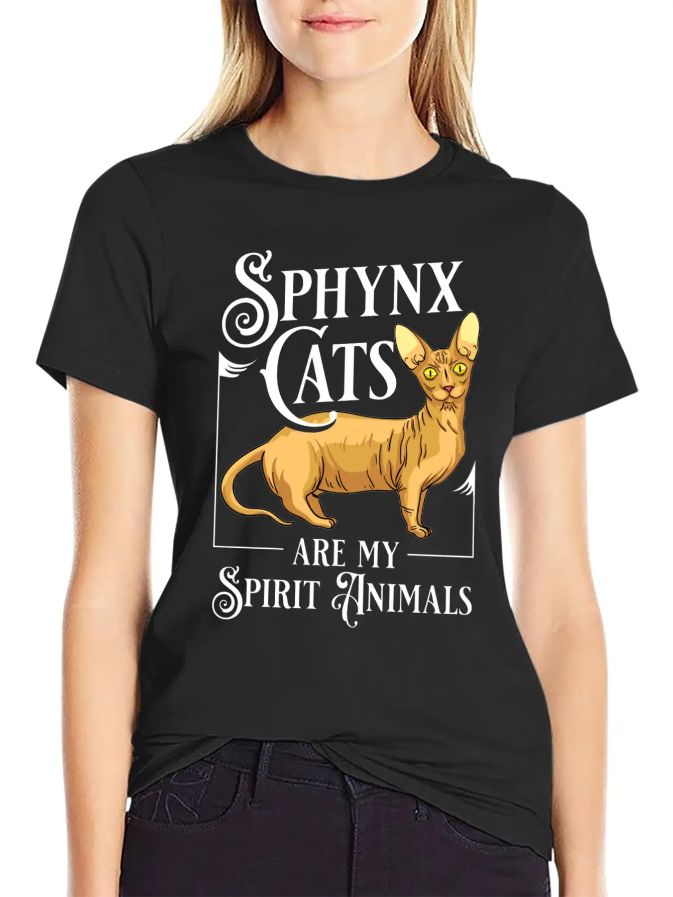 Sphynx Cat Hairless Kitten Egypt Funny Relaxed Everyday Tee – Lightweight And Durable Cotton
