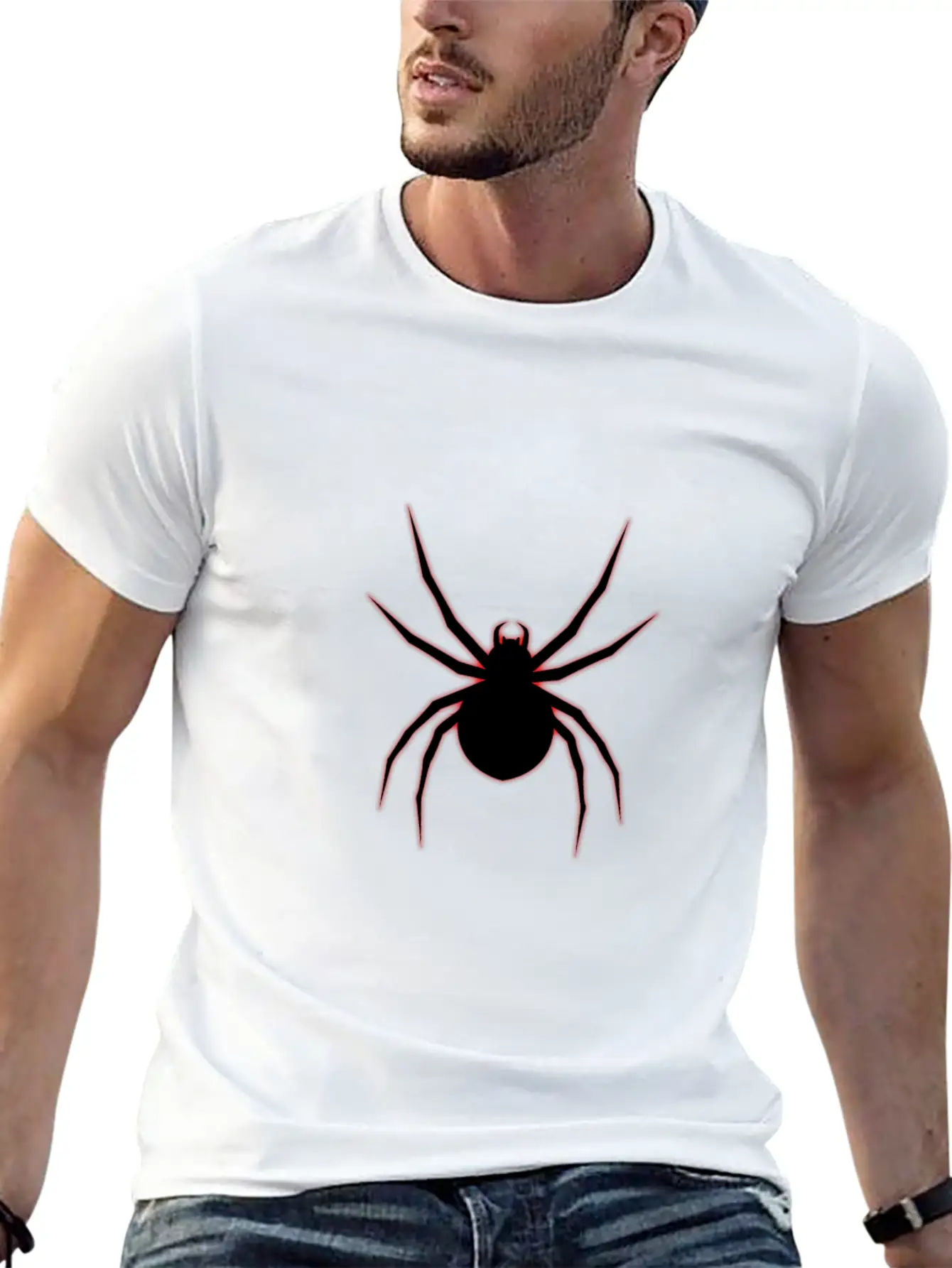 Spider Web Man Redlight Red Logo Tarantula Gift Classic Cotton Tee – Unisex Comfort For Any Season