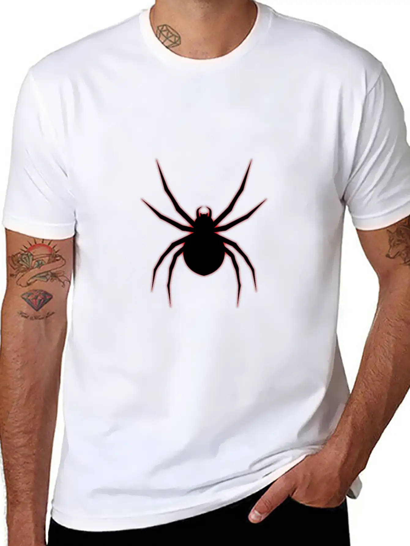 Spider Web Man Redlight Red Logo Tarantula Gift Classic Cotton Tee – Unisex Comfort For Any Season