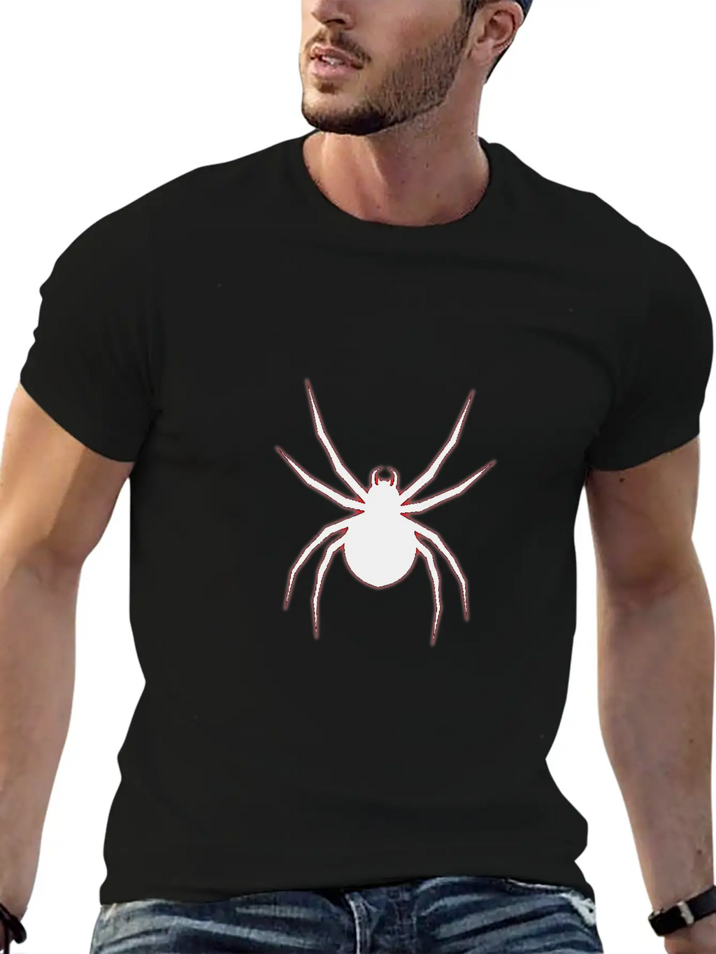 Spider Web Man Redlight Red Logo Tarantula Gift Classic Cotton Tee – Unisex Comfort For Any Season