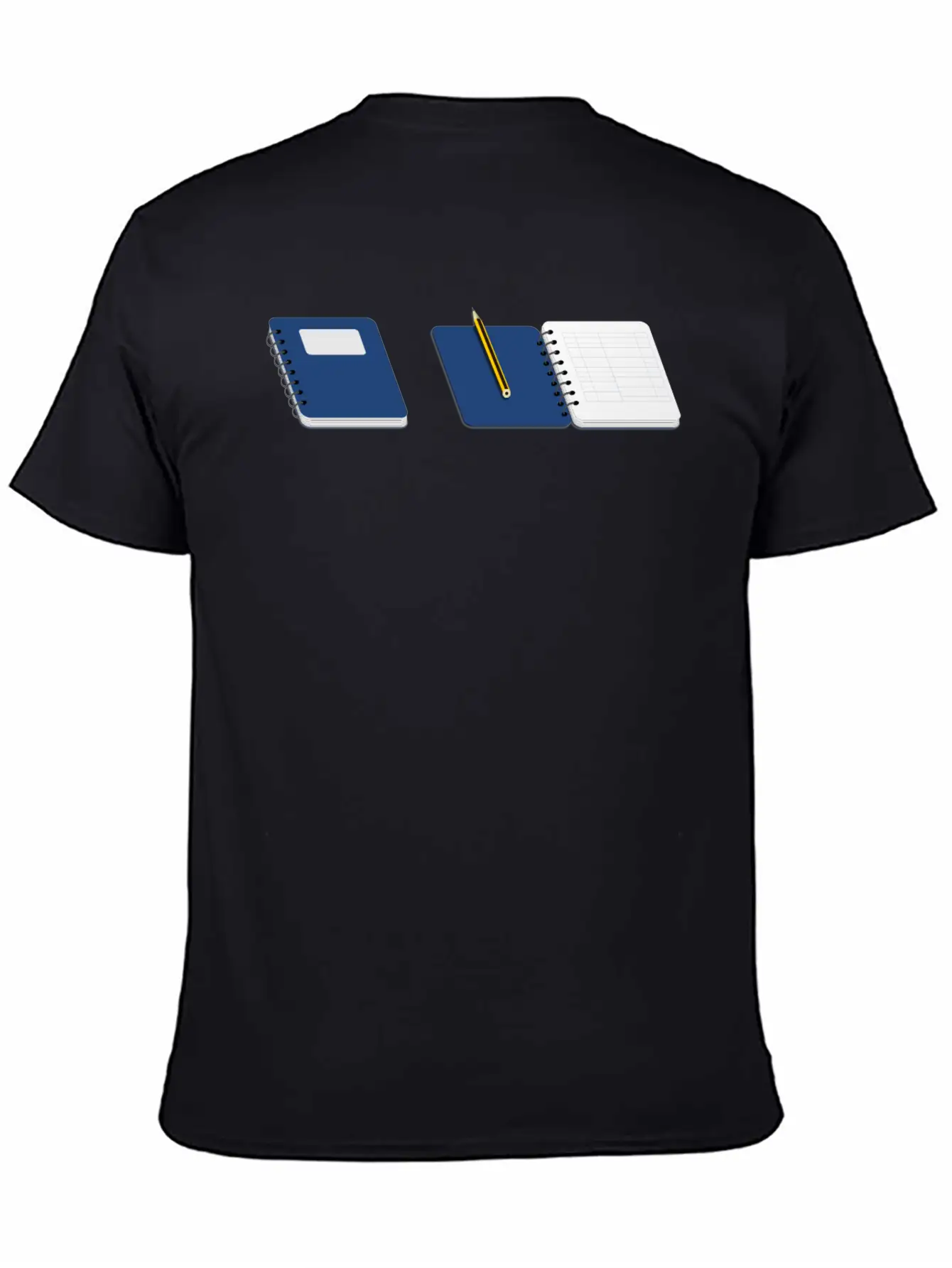 Spiral Notebook With Pencil Basic Graphic T-Shirt – Daily Comfort In Soft Cotton