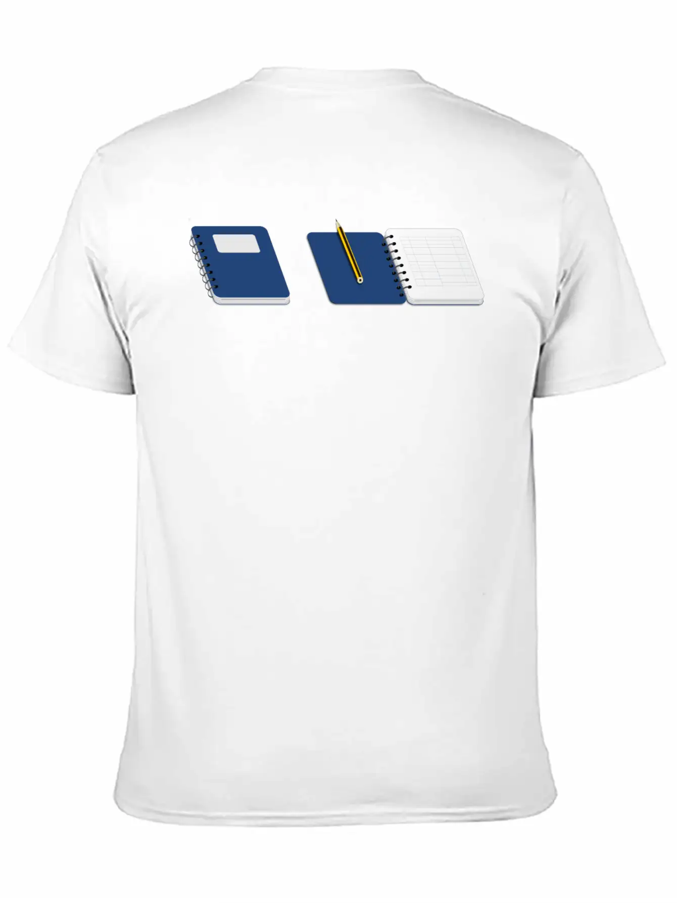 Spiral Notebook With Pencil Basic Graphic T-Shirt – Daily Comfort In Soft Cotton