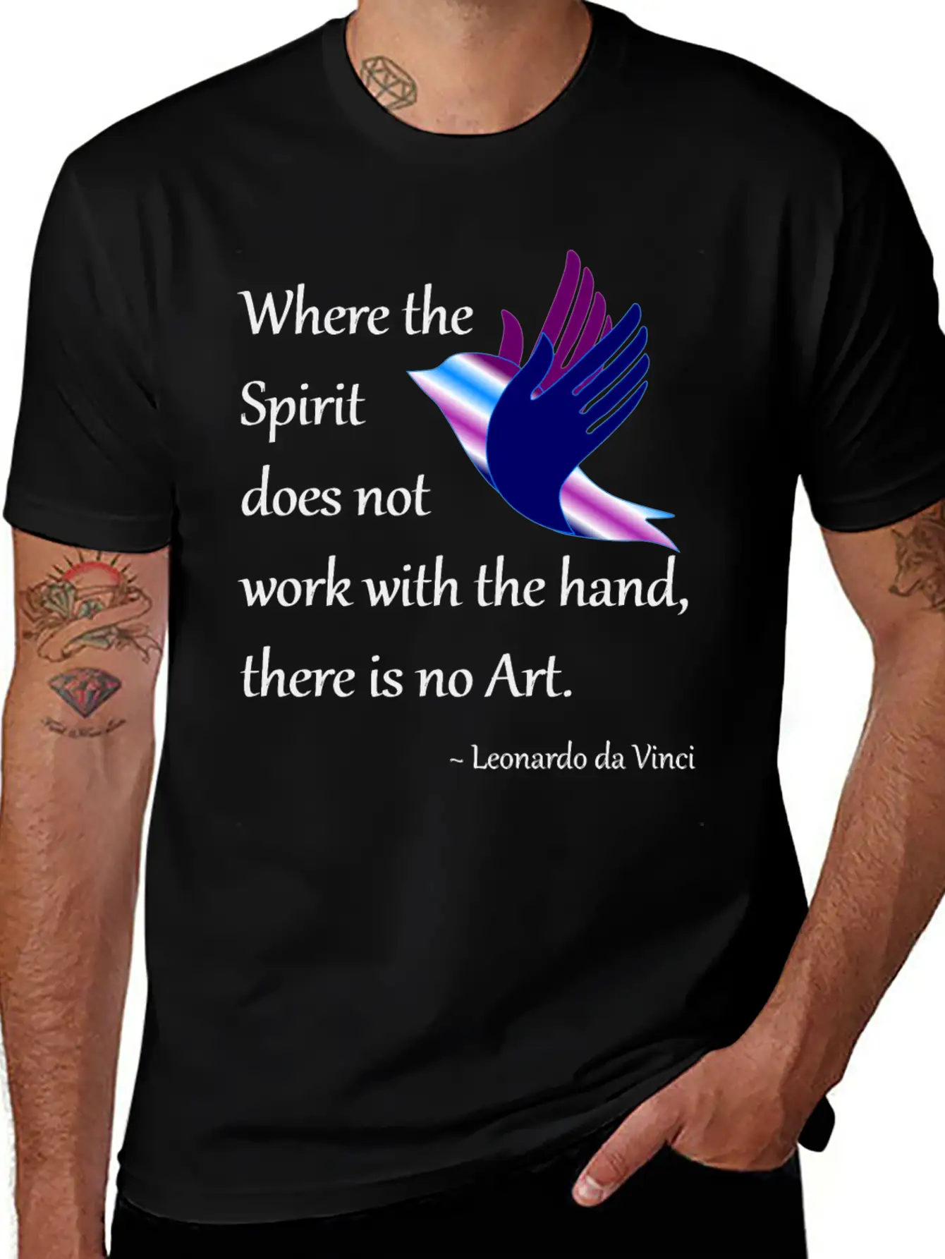 Spirit And Art Breathable Soft Cotton T-Shirt – Timeless Casual Look