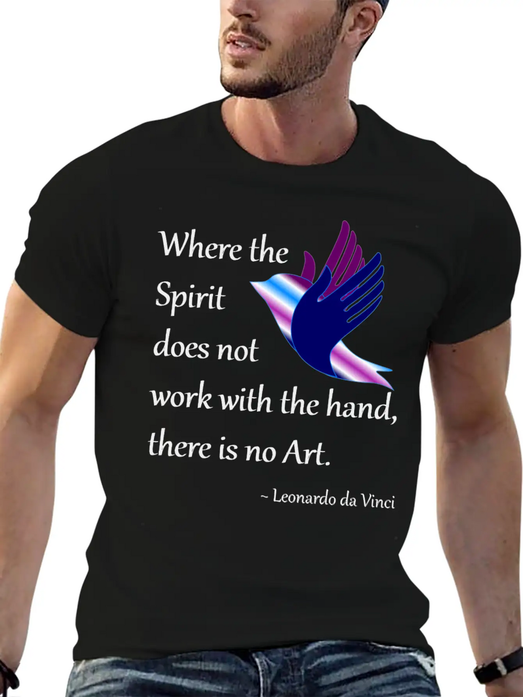 Spirit And Art Breathable Soft Cotton T-Shirt – Timeless Casual Look