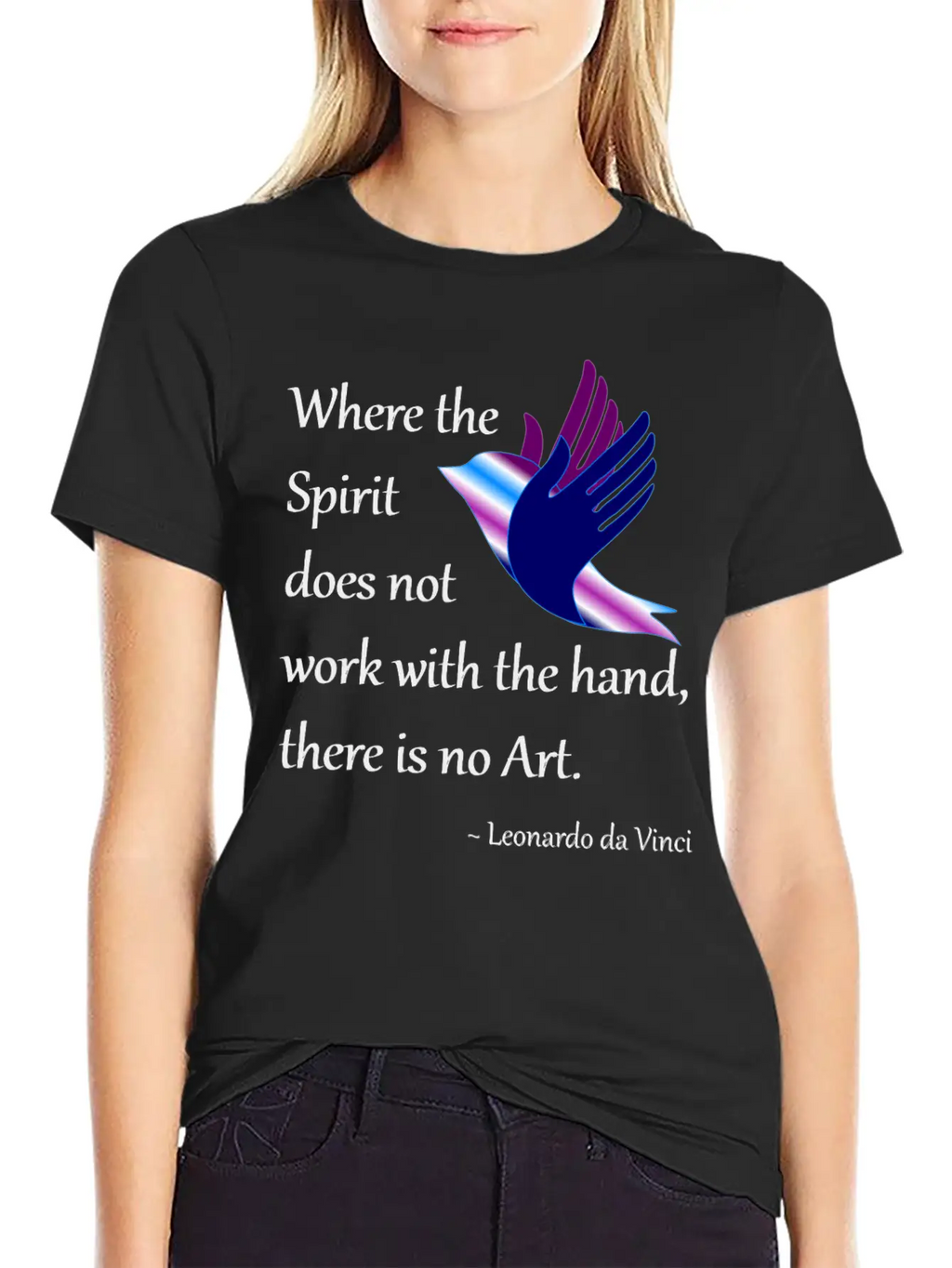 Spirit And Art Breathable Soft Cotton T-Shirt – Timeless Casual Look