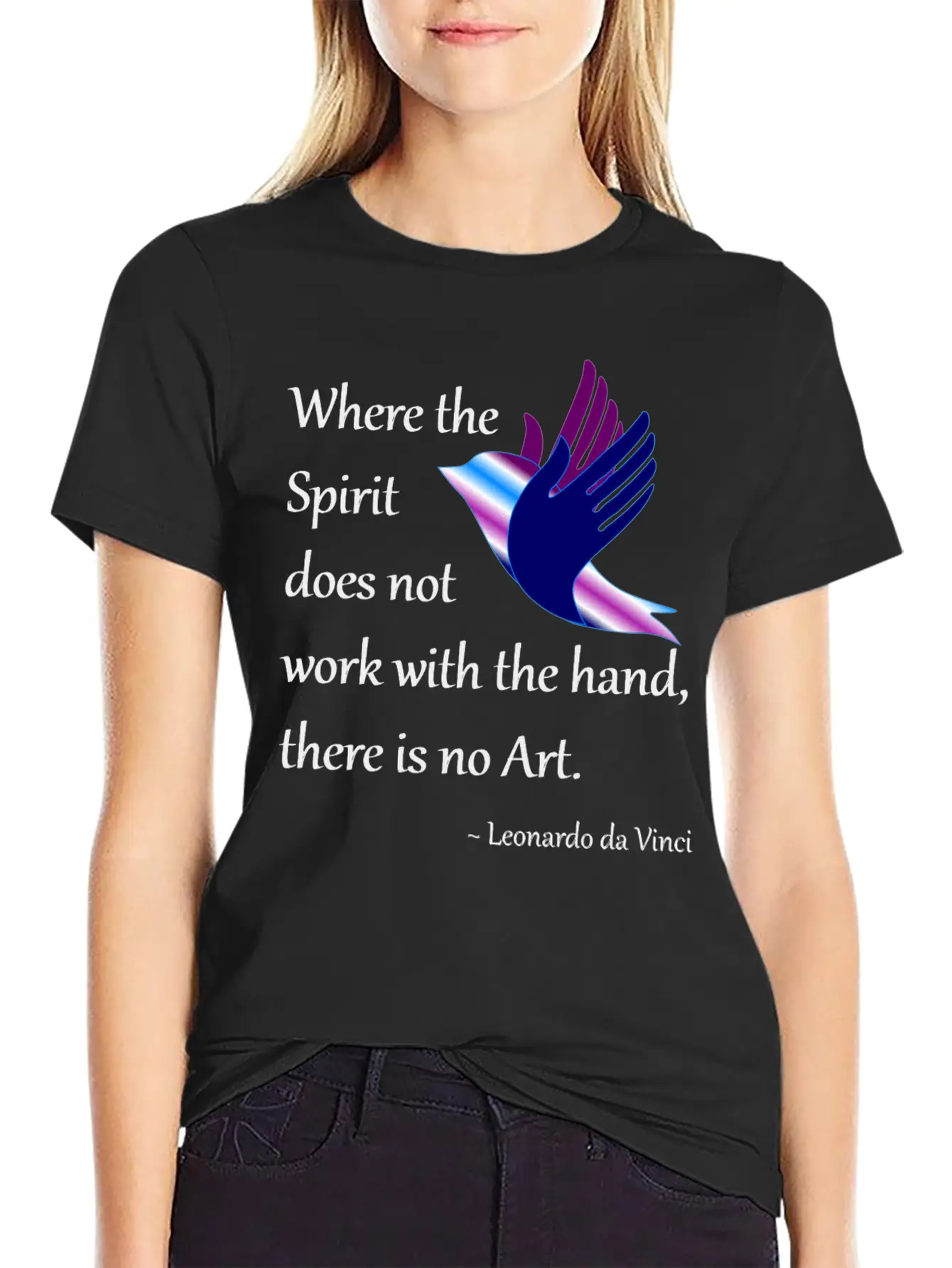 Spirit And Art Breathable Soft Cotton T-Shirt – Timeless Casual Look