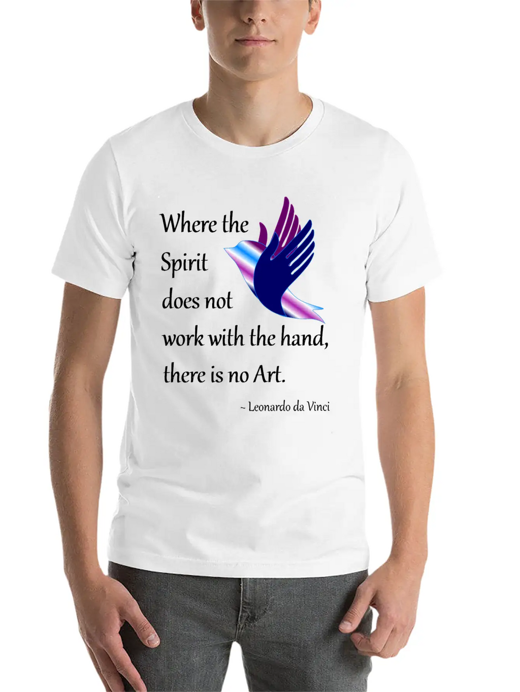 Spirit And Art Breathable Soft Cotton T-Shirt – Timeless Casual Look
