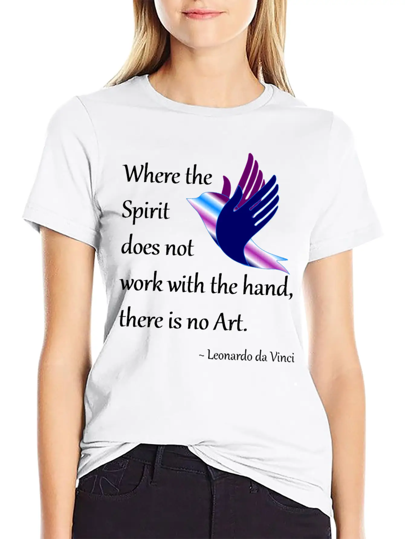 Spirit And Art Breathable Soft Cotton T-Shirt – Timeless Casual Look