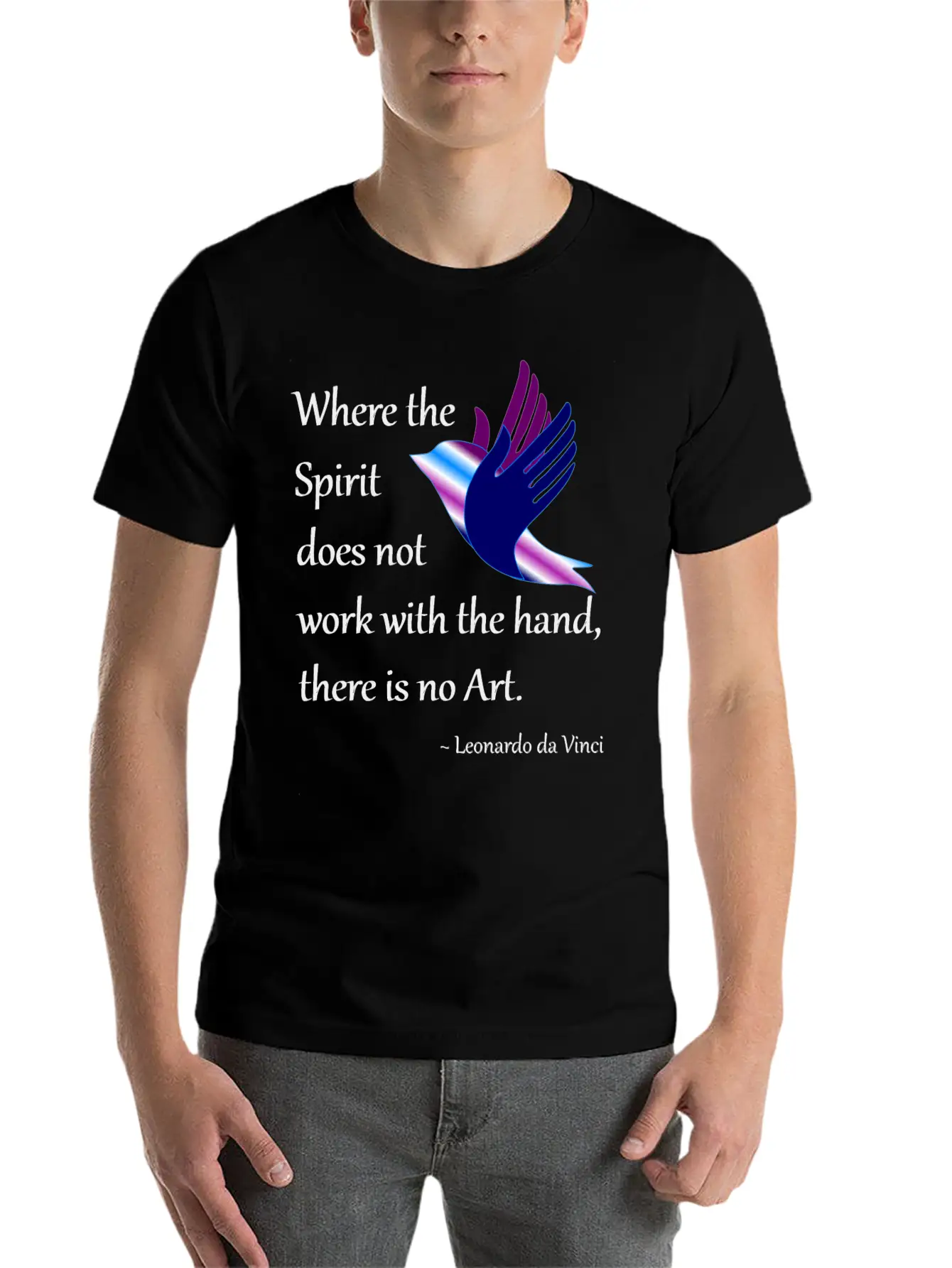 Spirit And Art Breathable Soft Cotton T-Shirt – Timeless Casual Look