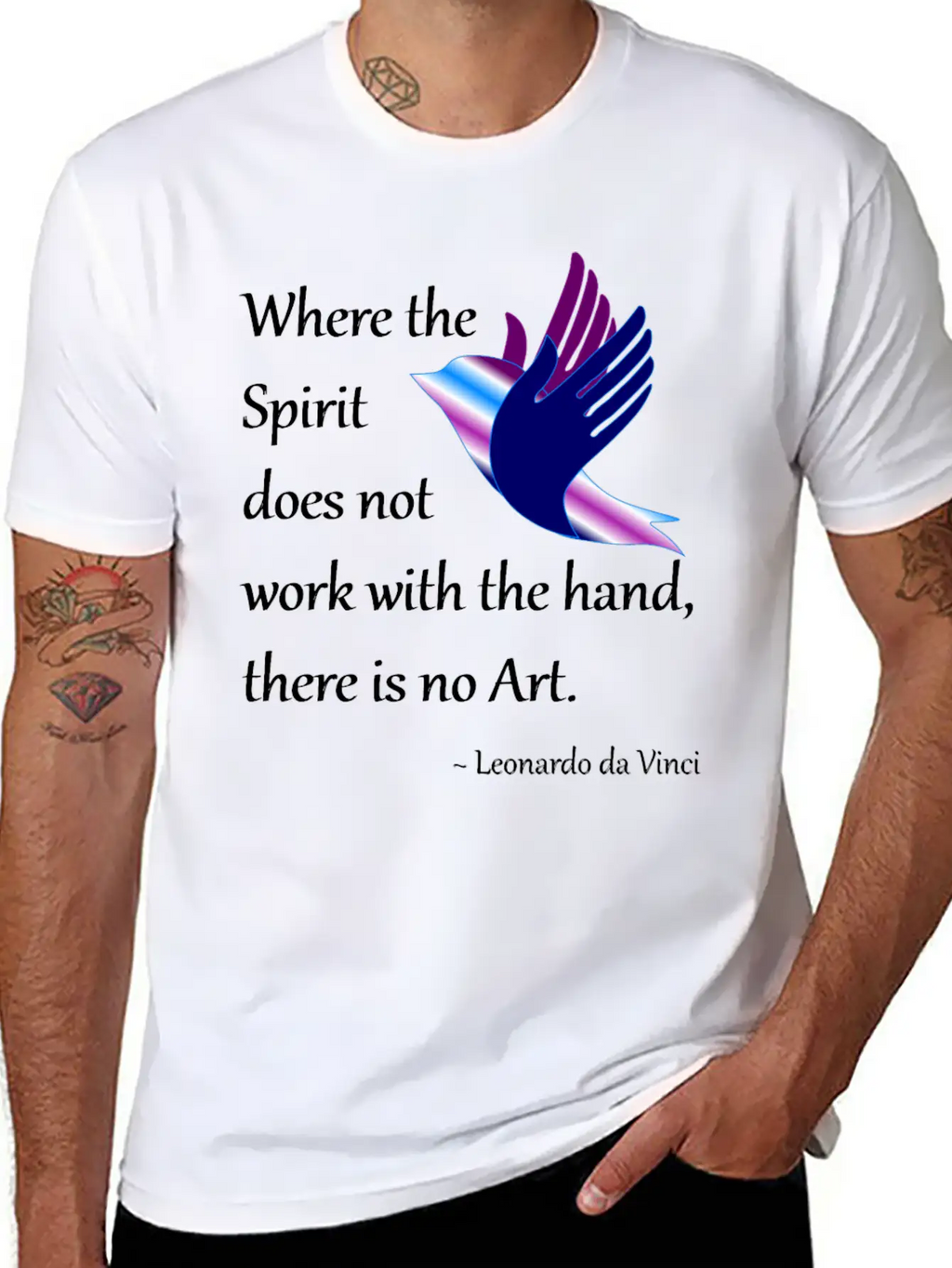 Spirit And Art Breathable Soft Cotton T-Shirt – Timeless Casual Look