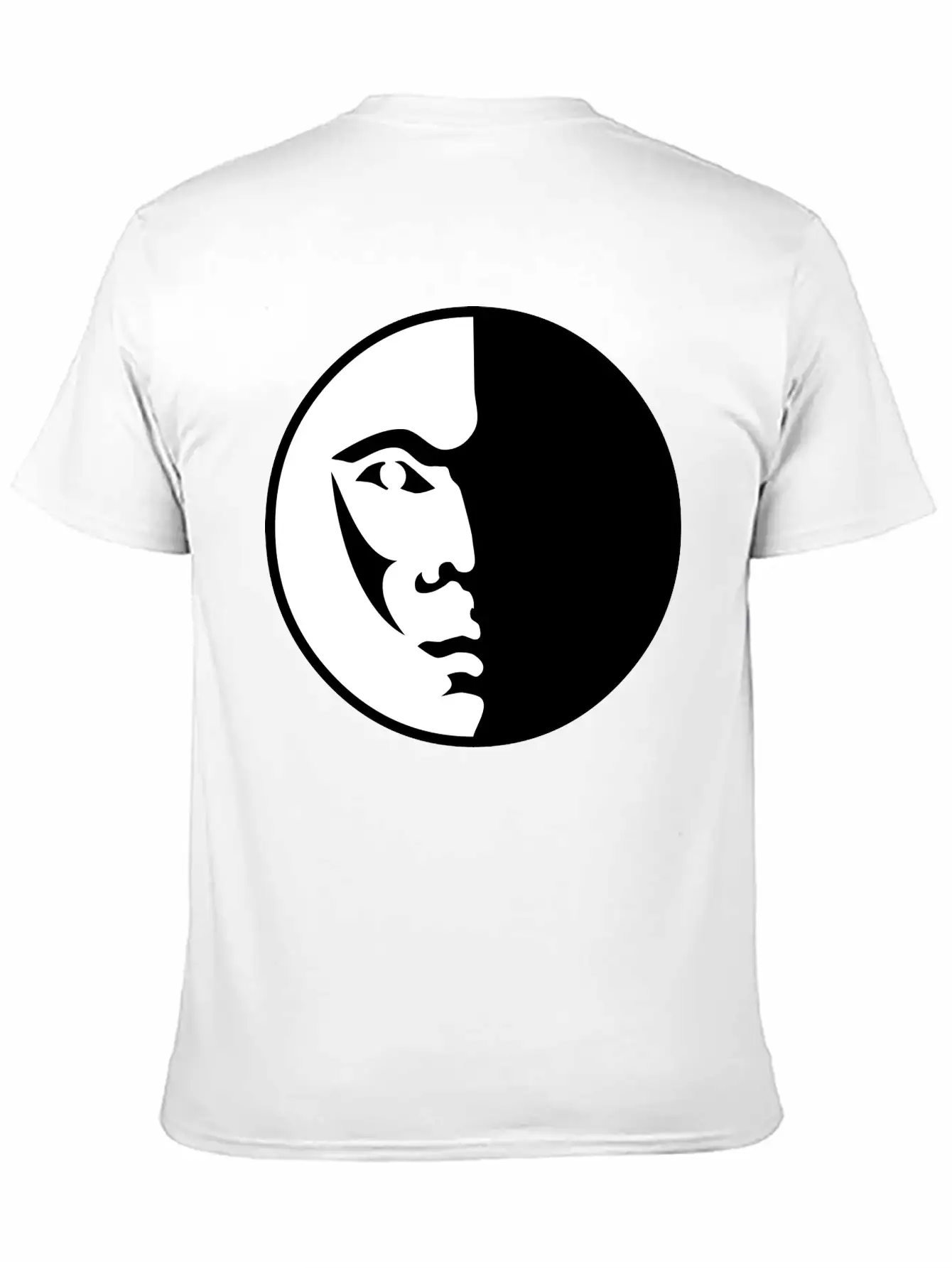 Spiritual Moon Man Face Breathable Graphic T-Shirt – Perfect For Casual Days